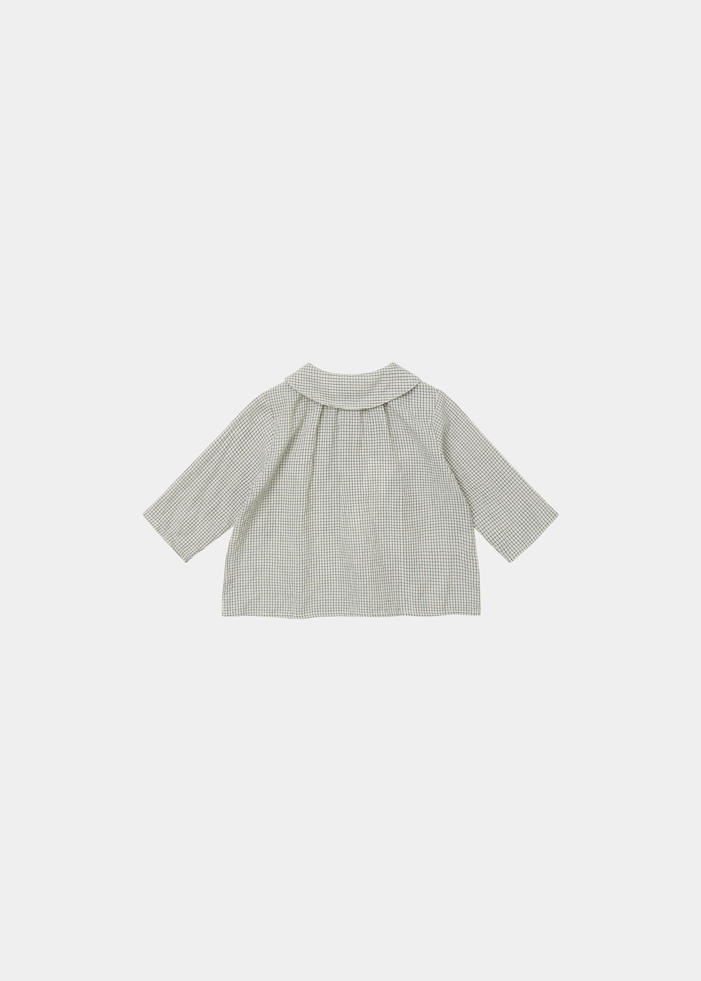 ALOE BABY SHIRT - CREAM/BLACK CHECK