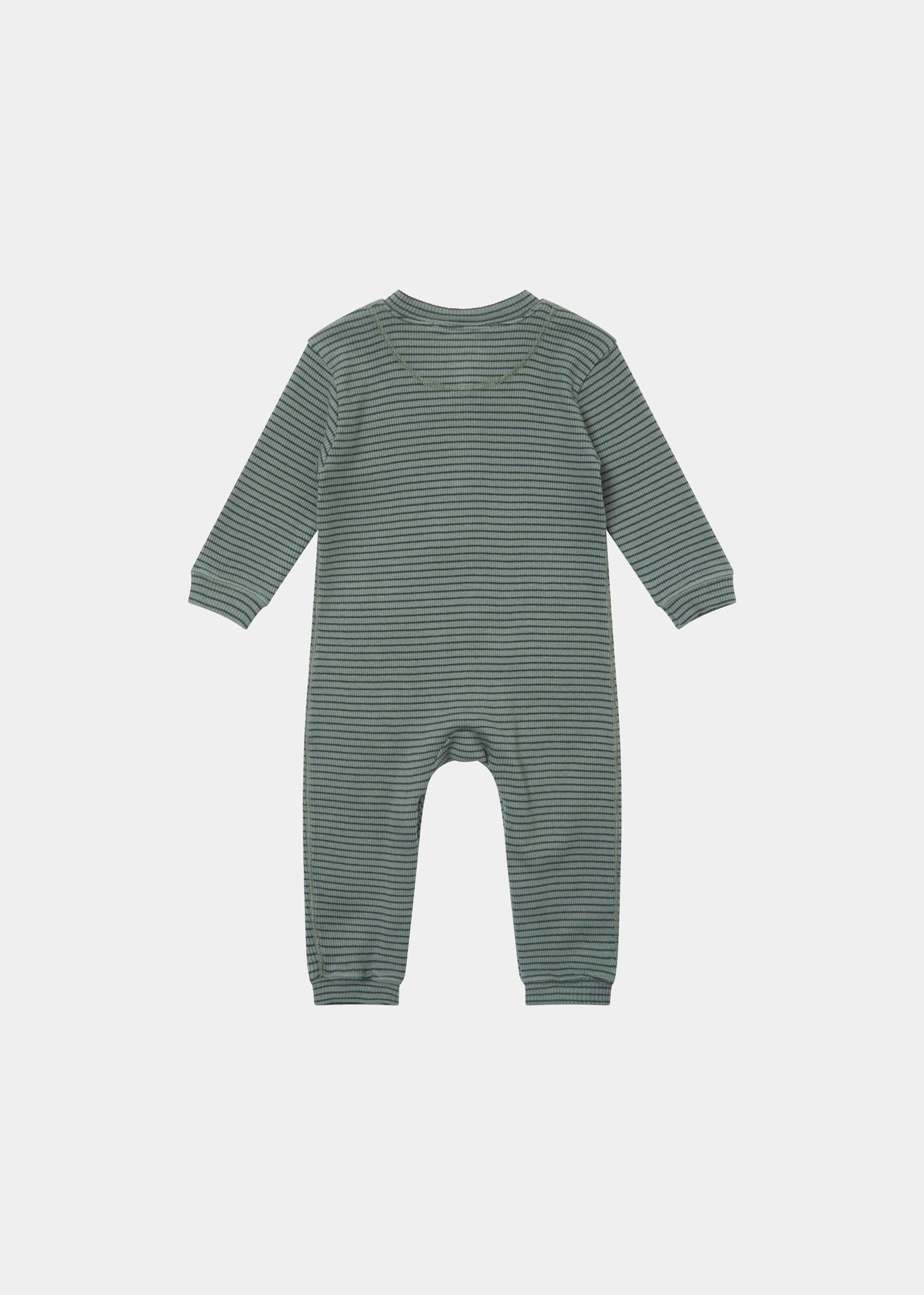 TOADFISH BABY ROMPER - SPRUCE/NAVY STRIPE