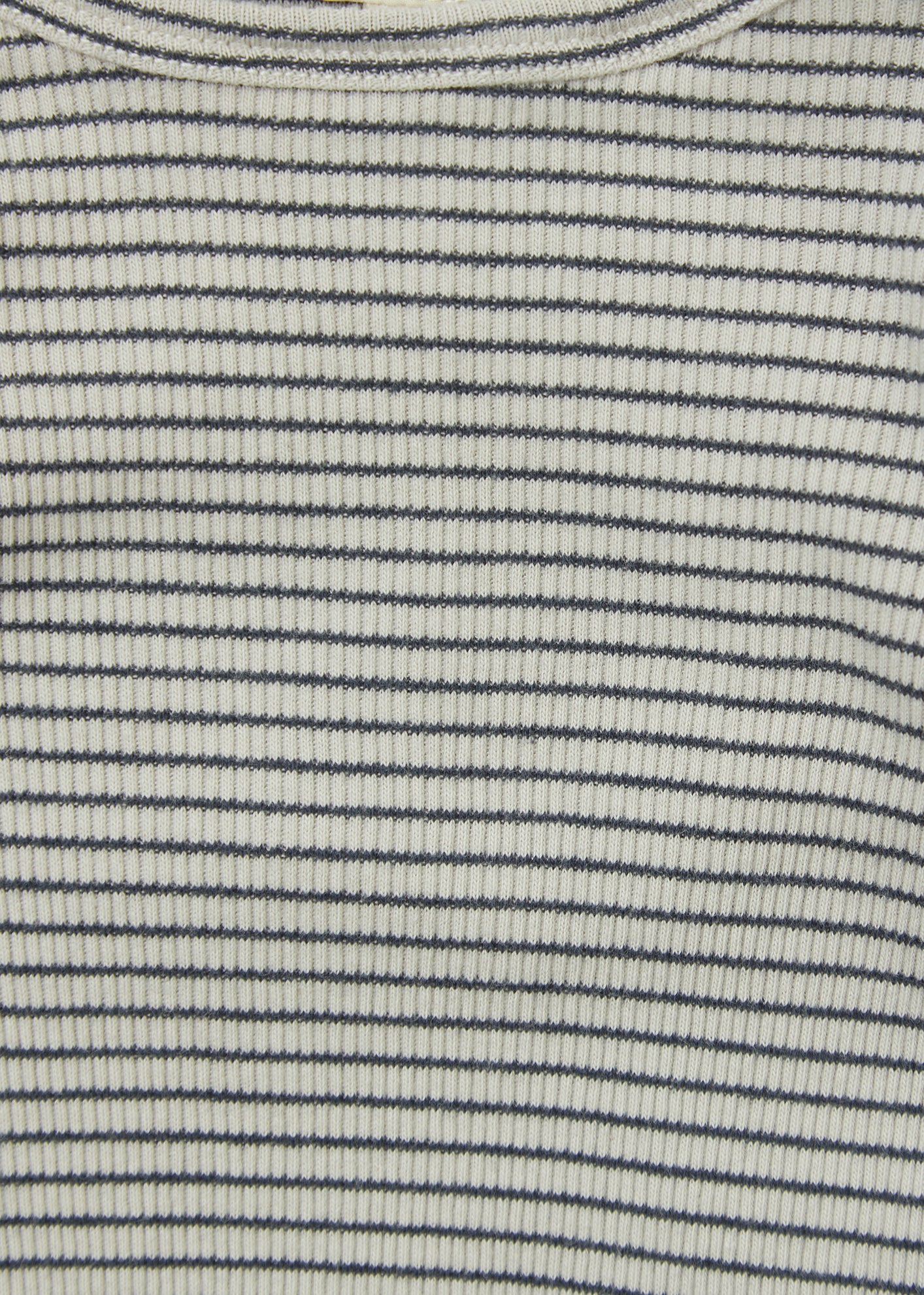 KISHON BABY TOP - PEBBLE/NAVY STRIPE