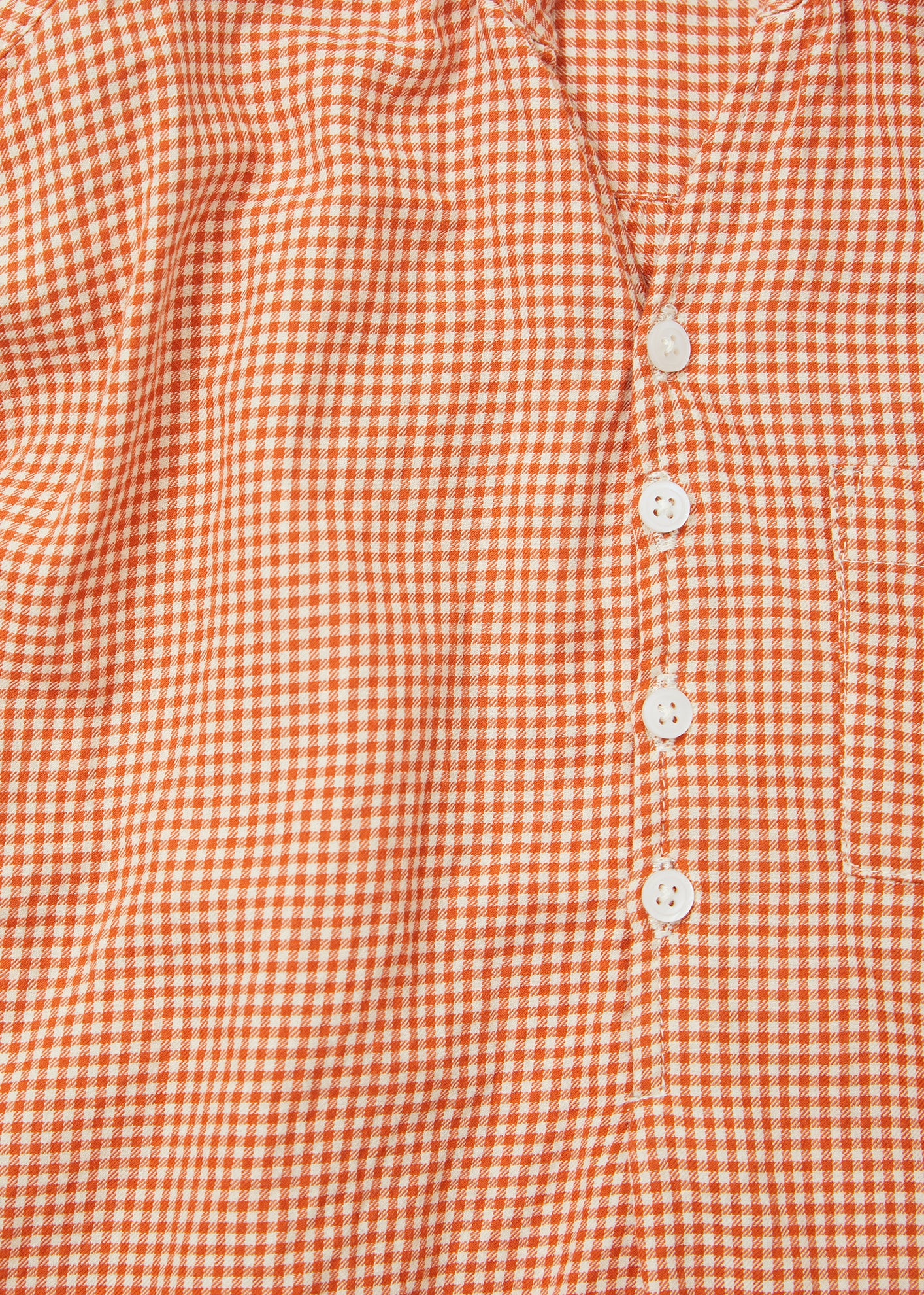 ADONIS SHIRT - ORANGE CHECK