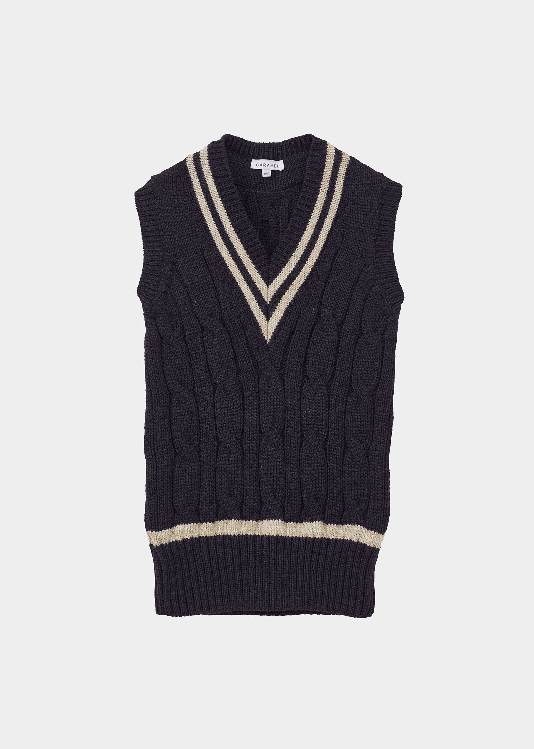 WOMAN CARDIFF KNIT VEST WOMAN - NAVY