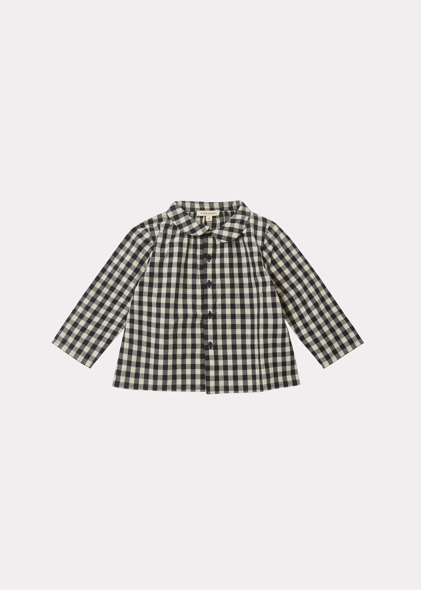 EOS BABY SHIRT - BLUE GINGHAM CHECK
