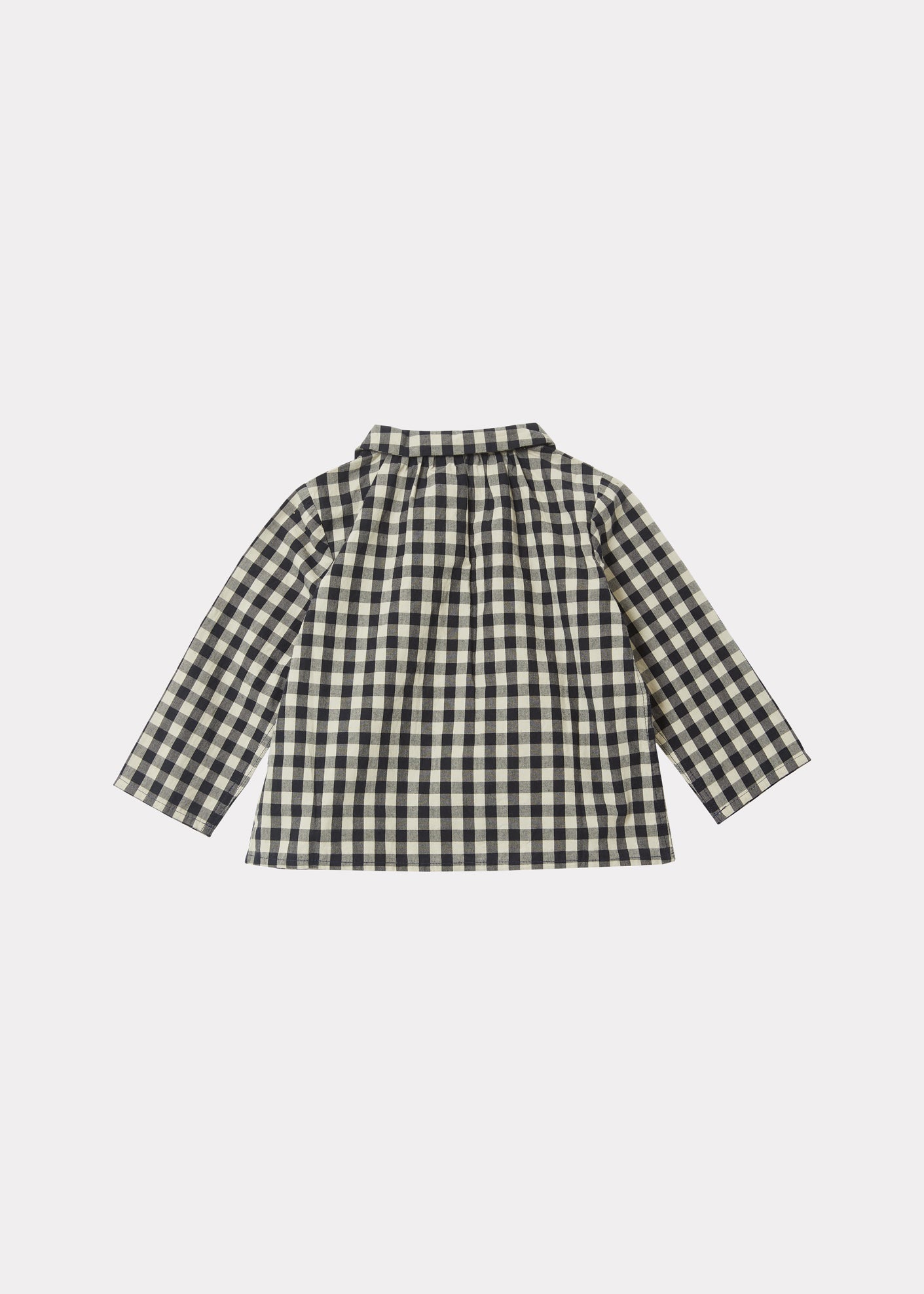 EOS BABY SHIRT - BLUE GINGHAM CHECK