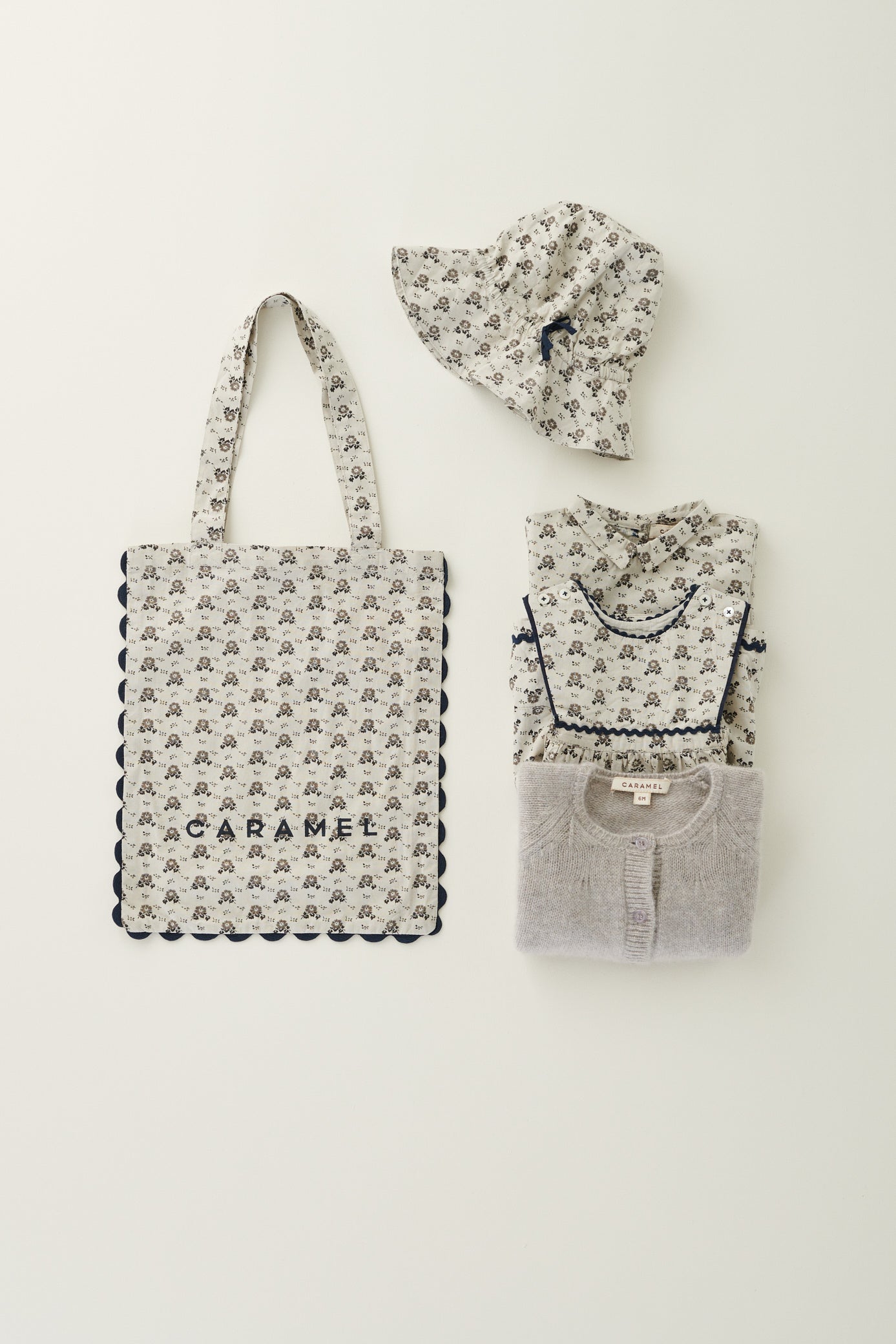 PLUTO TOTE BAG - POLKA FLORAL