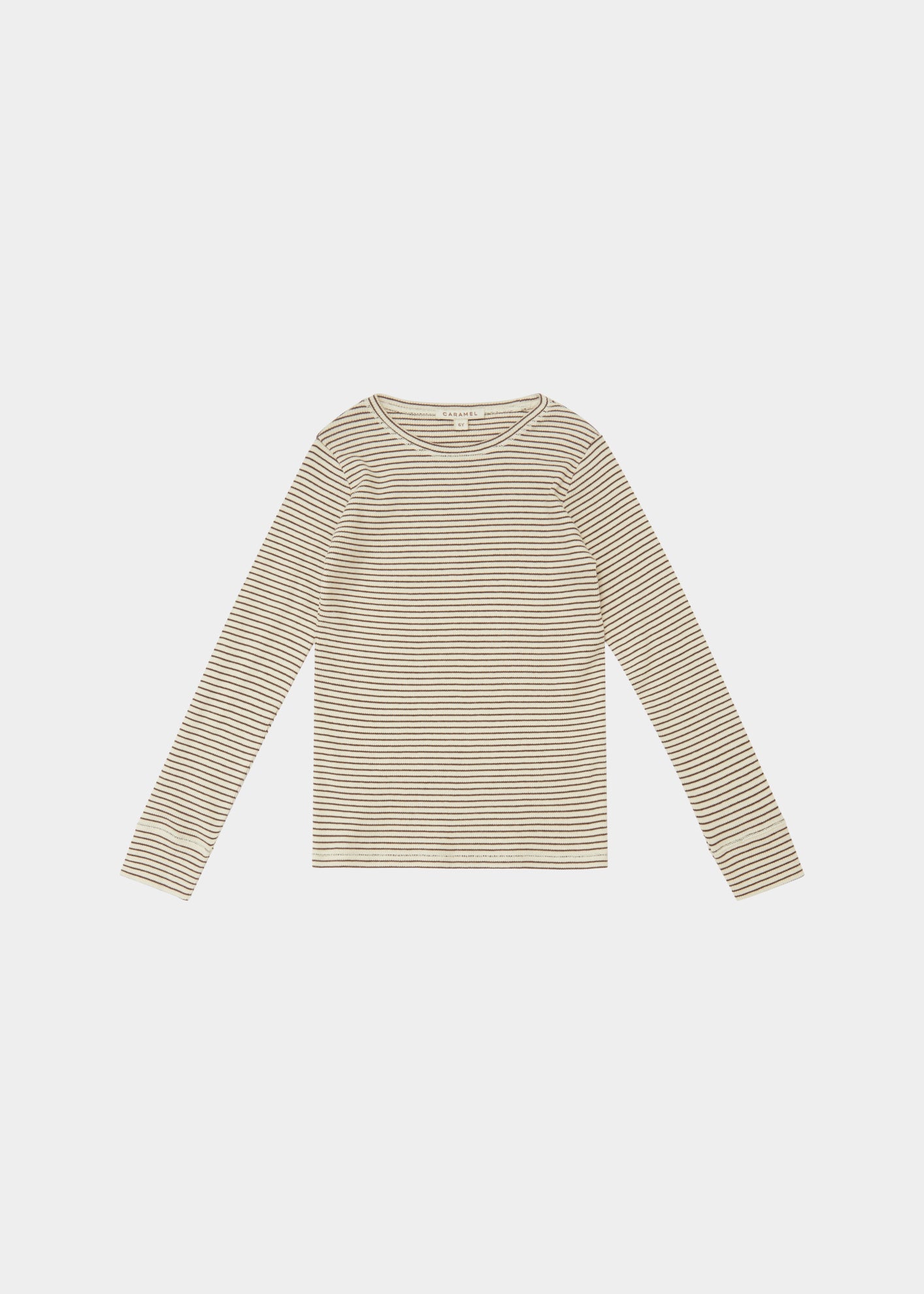 KISHON TOP - CREAM/CHOCOLATE STRIPE