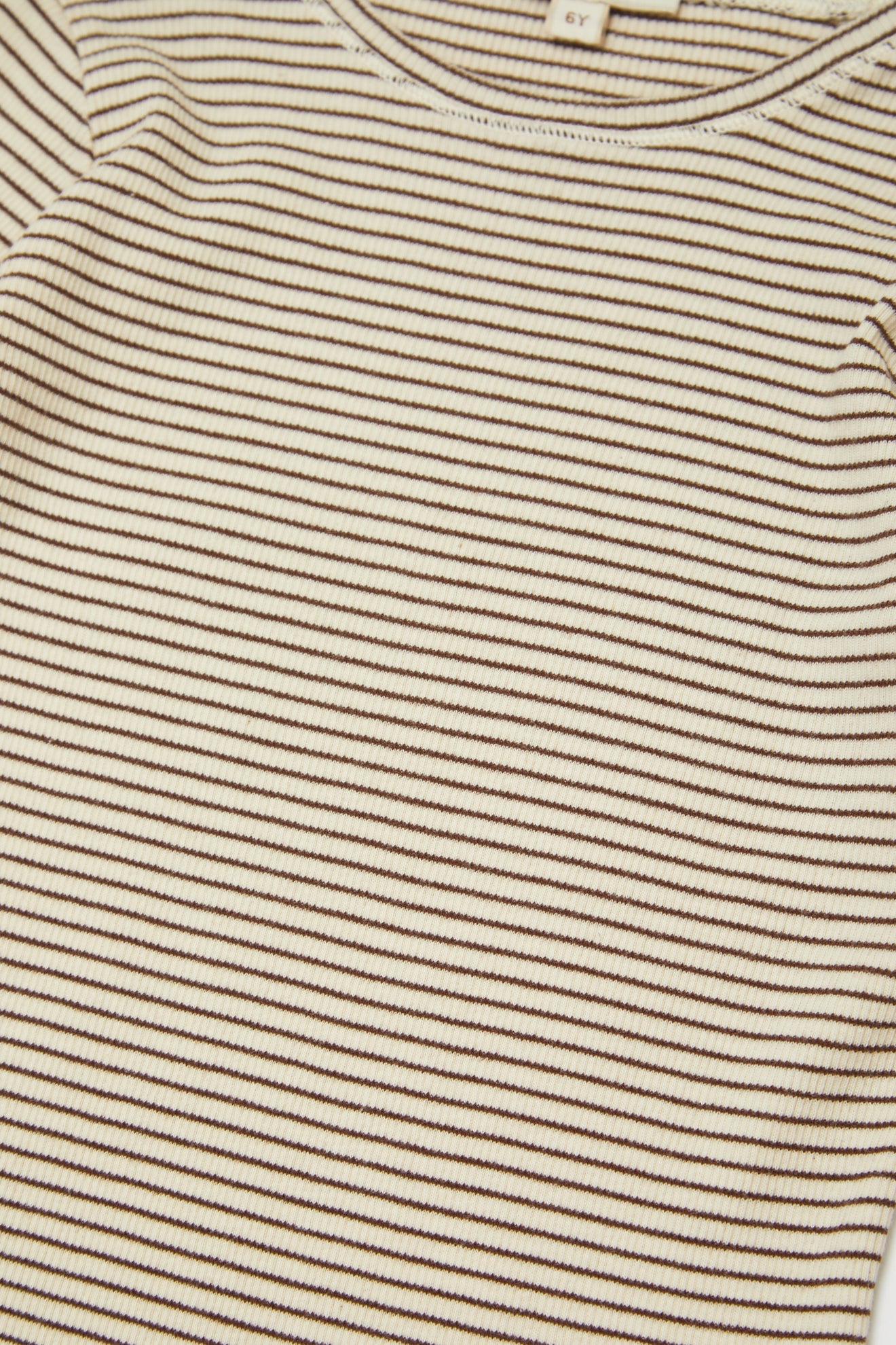 KISHON TOP - CREAM/CHOCOLATE STRIPE