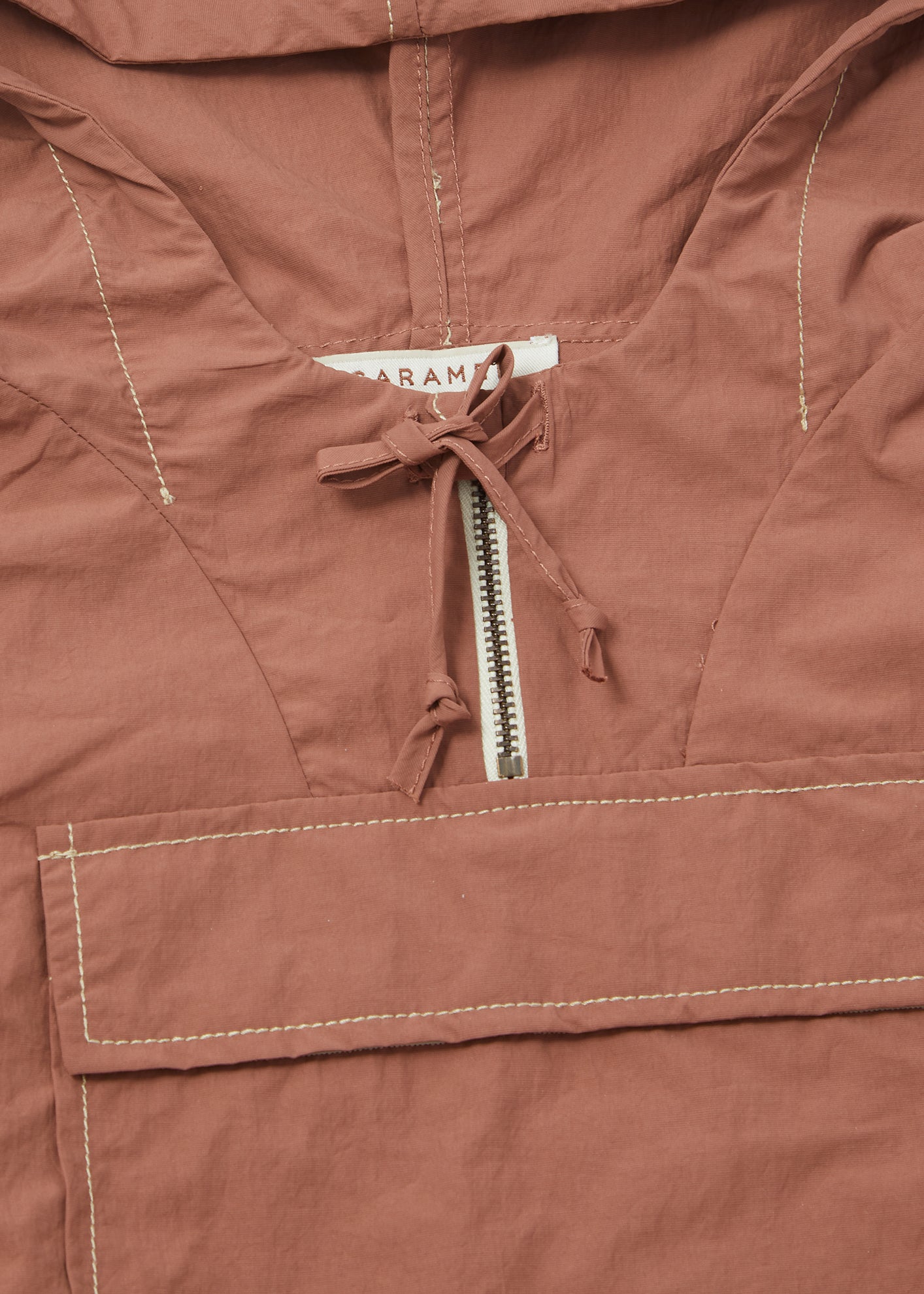 LEDUM HOODED COAT - ROSE CANVAS