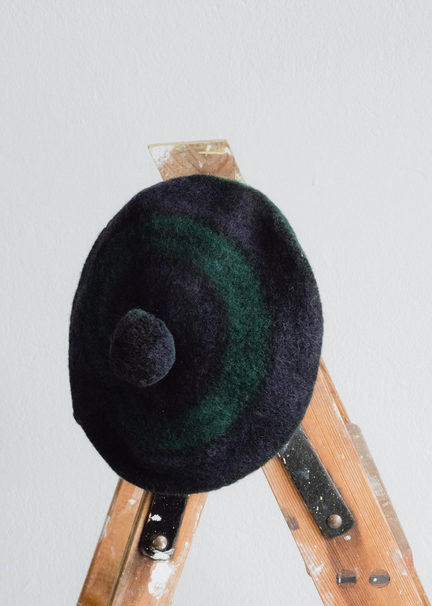 CARAMEL BERET - NAVY