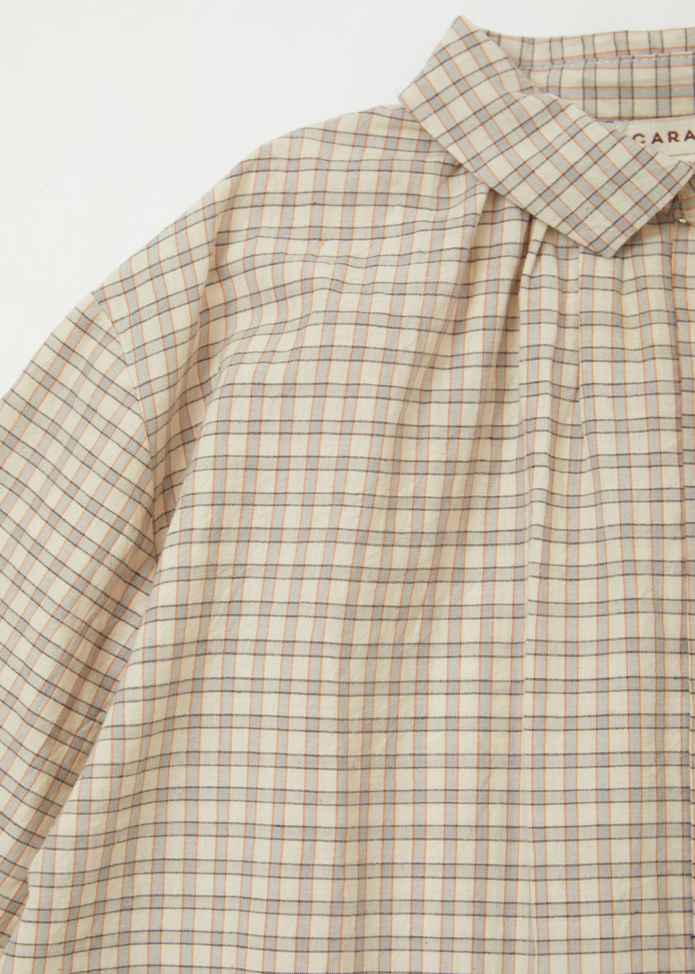 Children Designer Tops - Aloe Shirt - Brown Check
