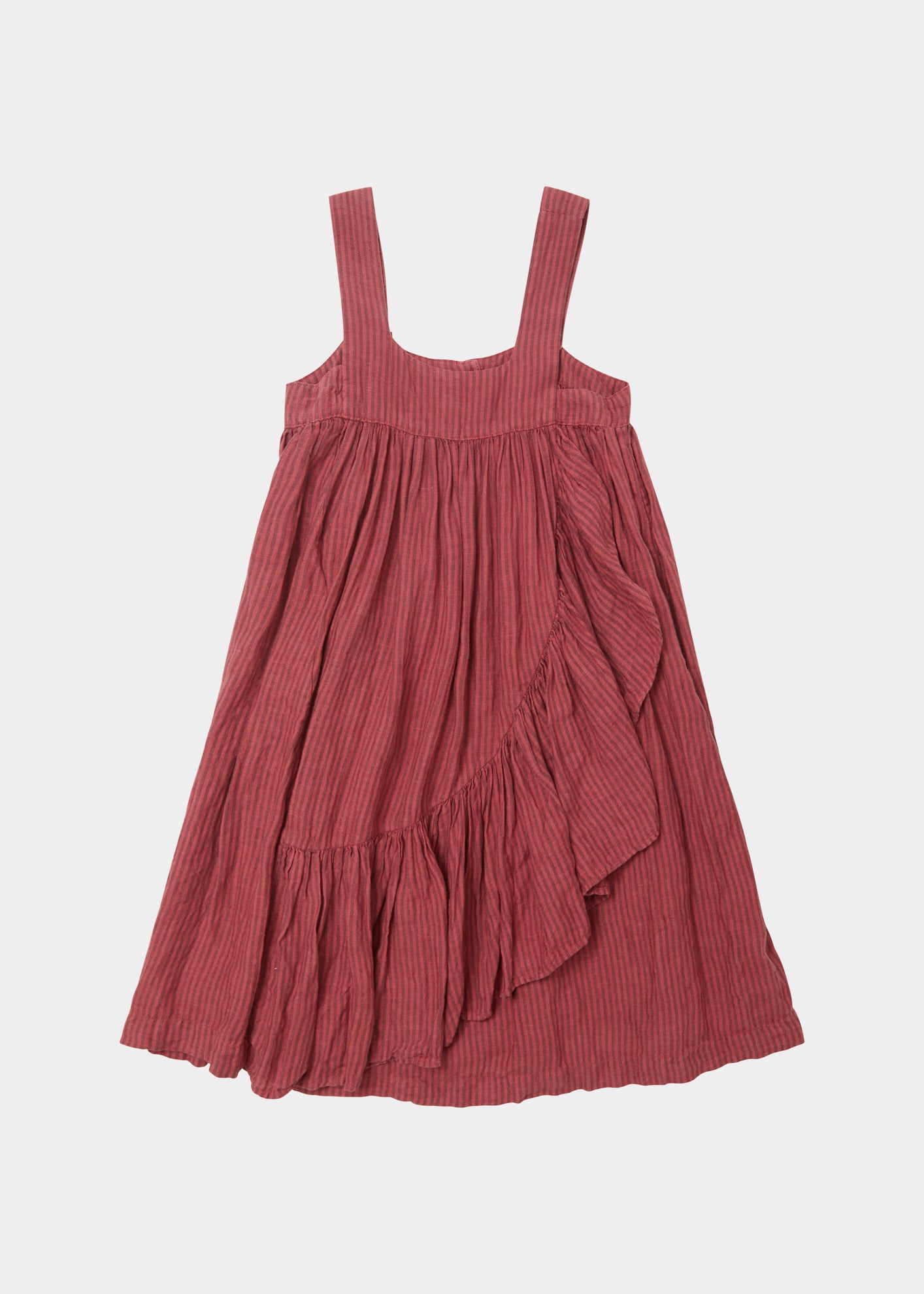 Children Designer Dresses - Anemone Dress - Raspberry Stripe