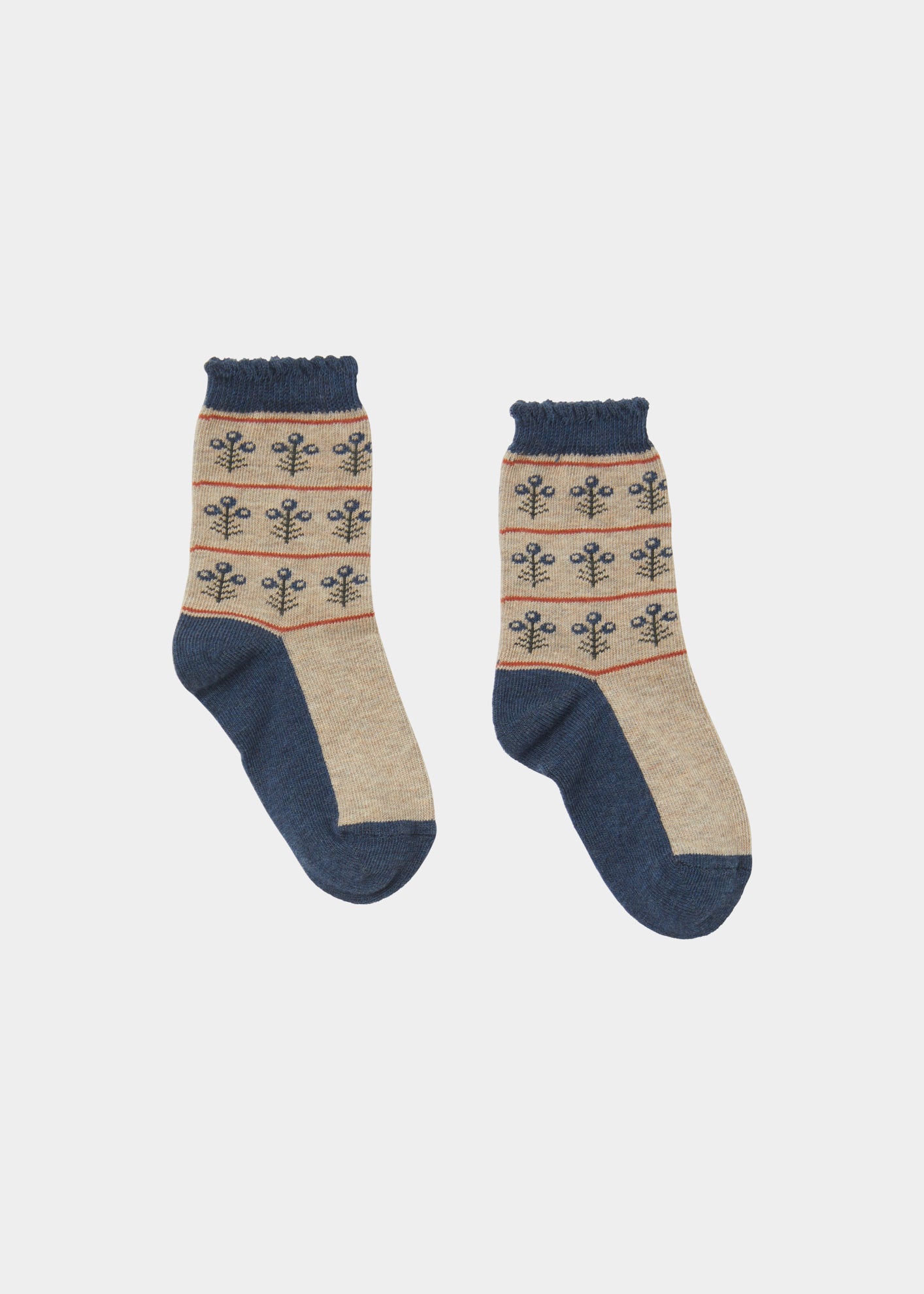 CHILD RIB SOCKS - BLUEBERRY