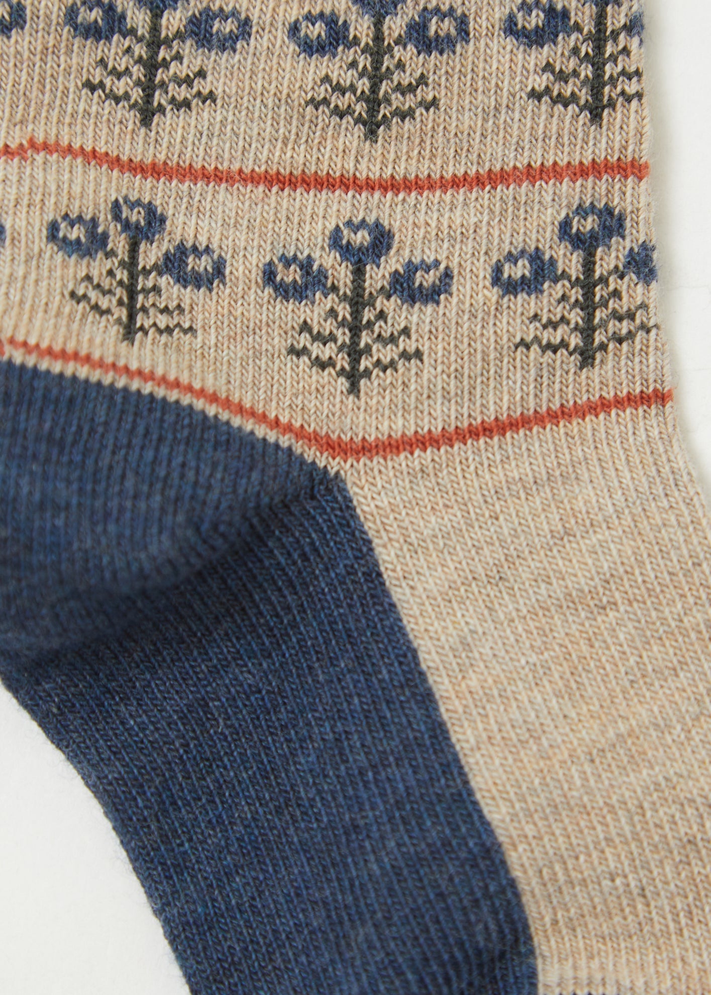 CHILD RIB SOCKS - BLUEBERRY