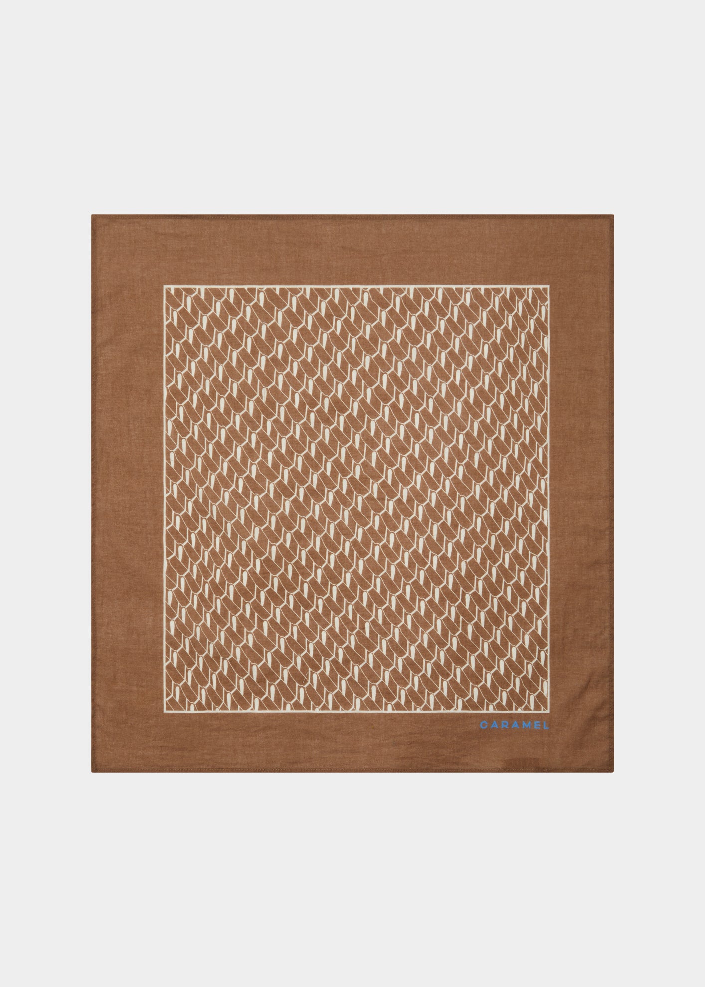 SCARF - BROWN GEO PRINT