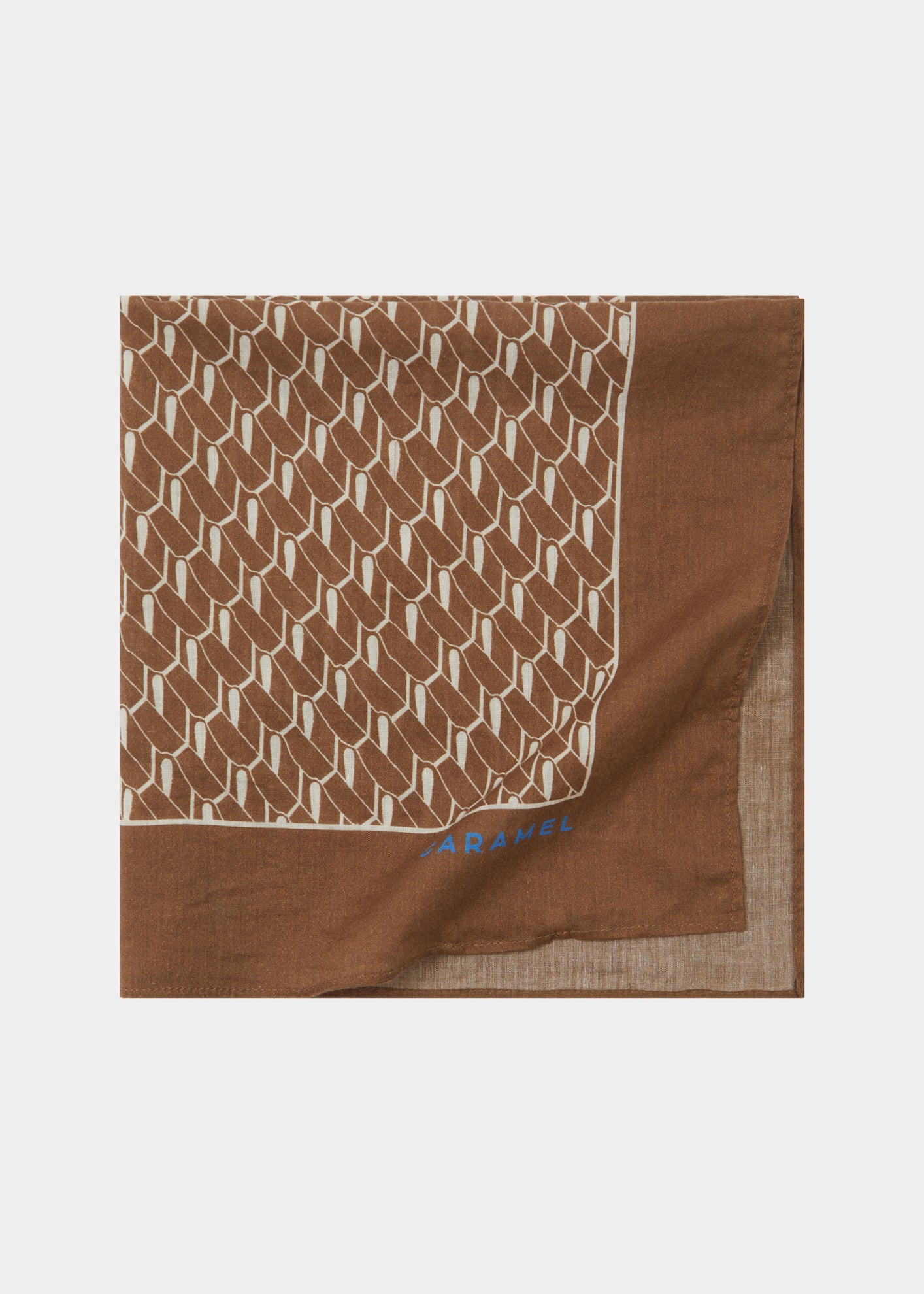 SCARF - BROWN GEO PRINT
