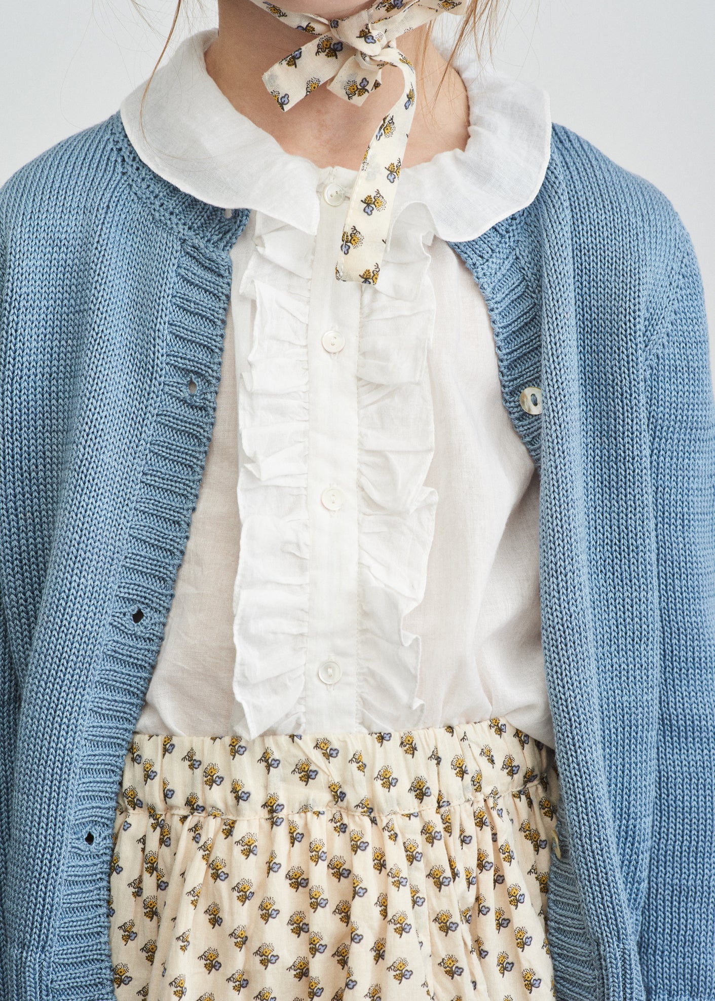ORIXA CARDIGAN - DUCK EGG BLUE