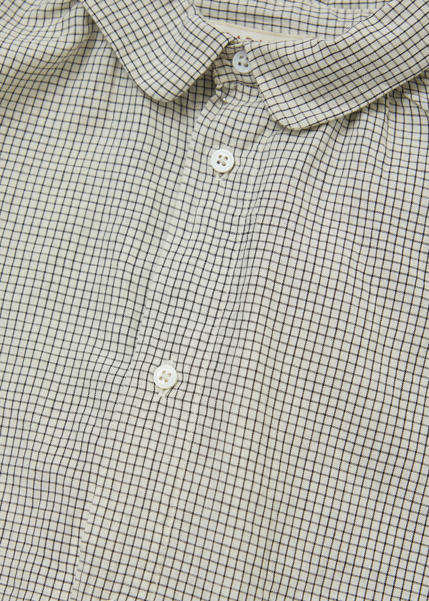 ALOE SHIRT - CREAM/BLACK CHECK