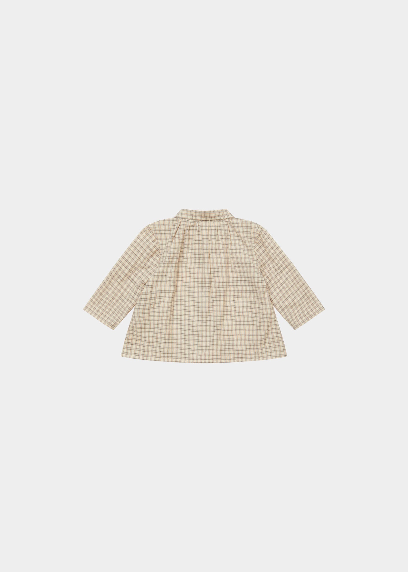 Baby Designer Tops - Aloe Baby Shirt - Brown Check