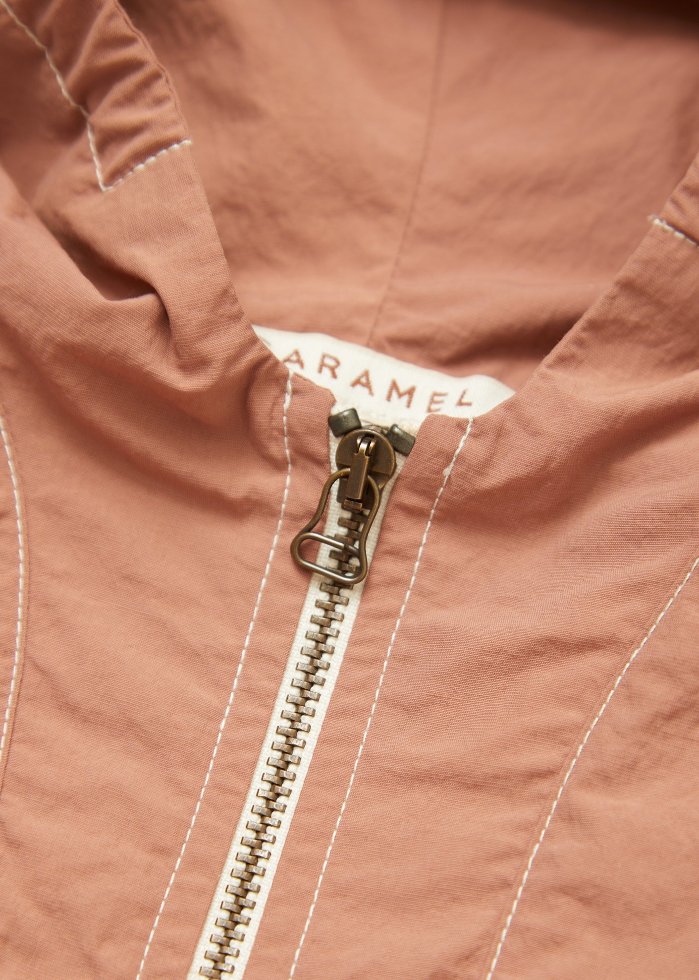 LEDUM BABY HOODED COAT - ROSE CANVAS