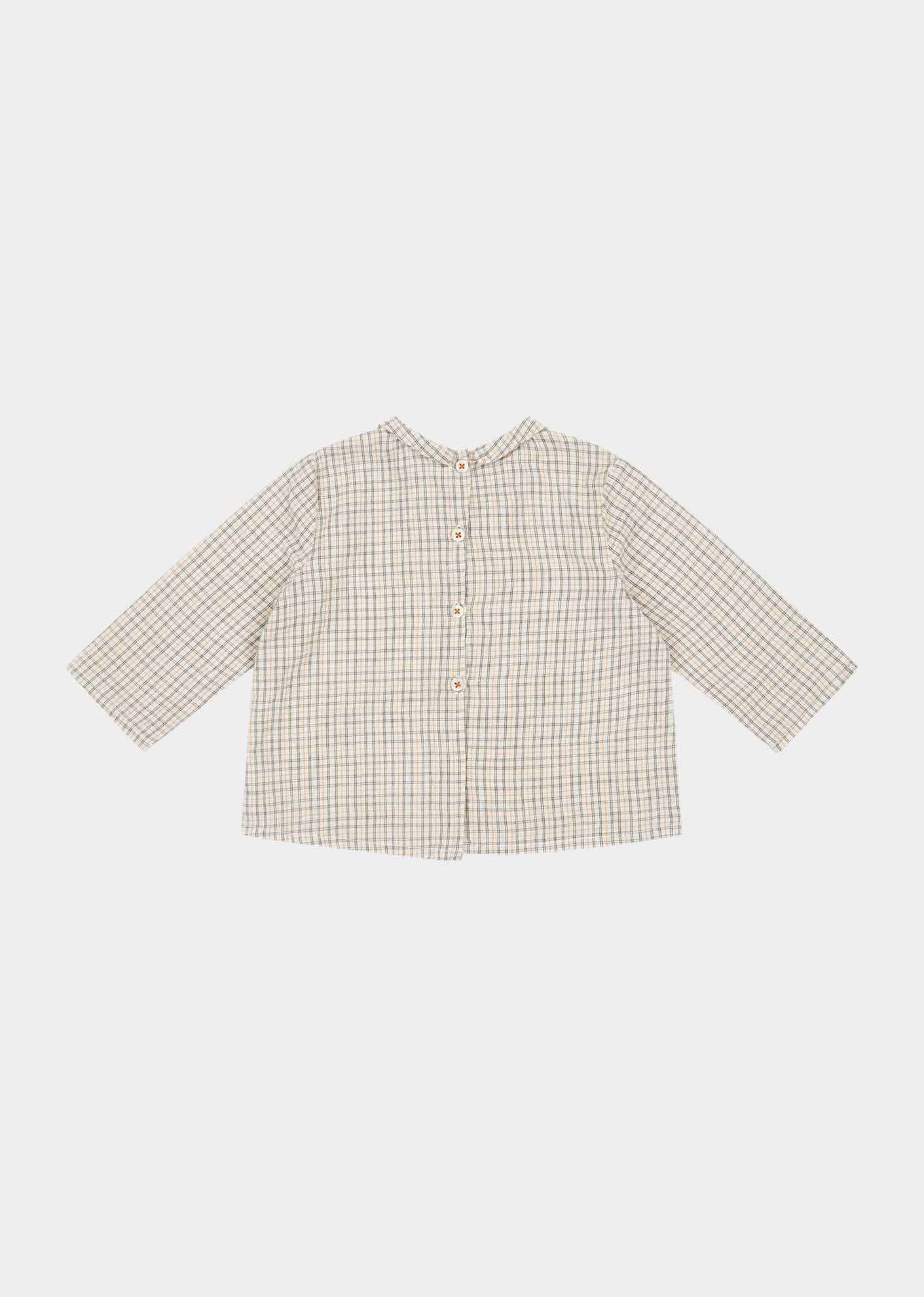 CARROT BABY SHIRT - ORANGE CHECK