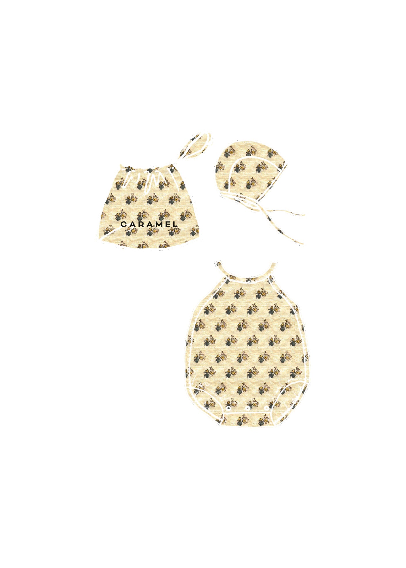 LAVENDULA BABY SET - POSEY DOT PRINT