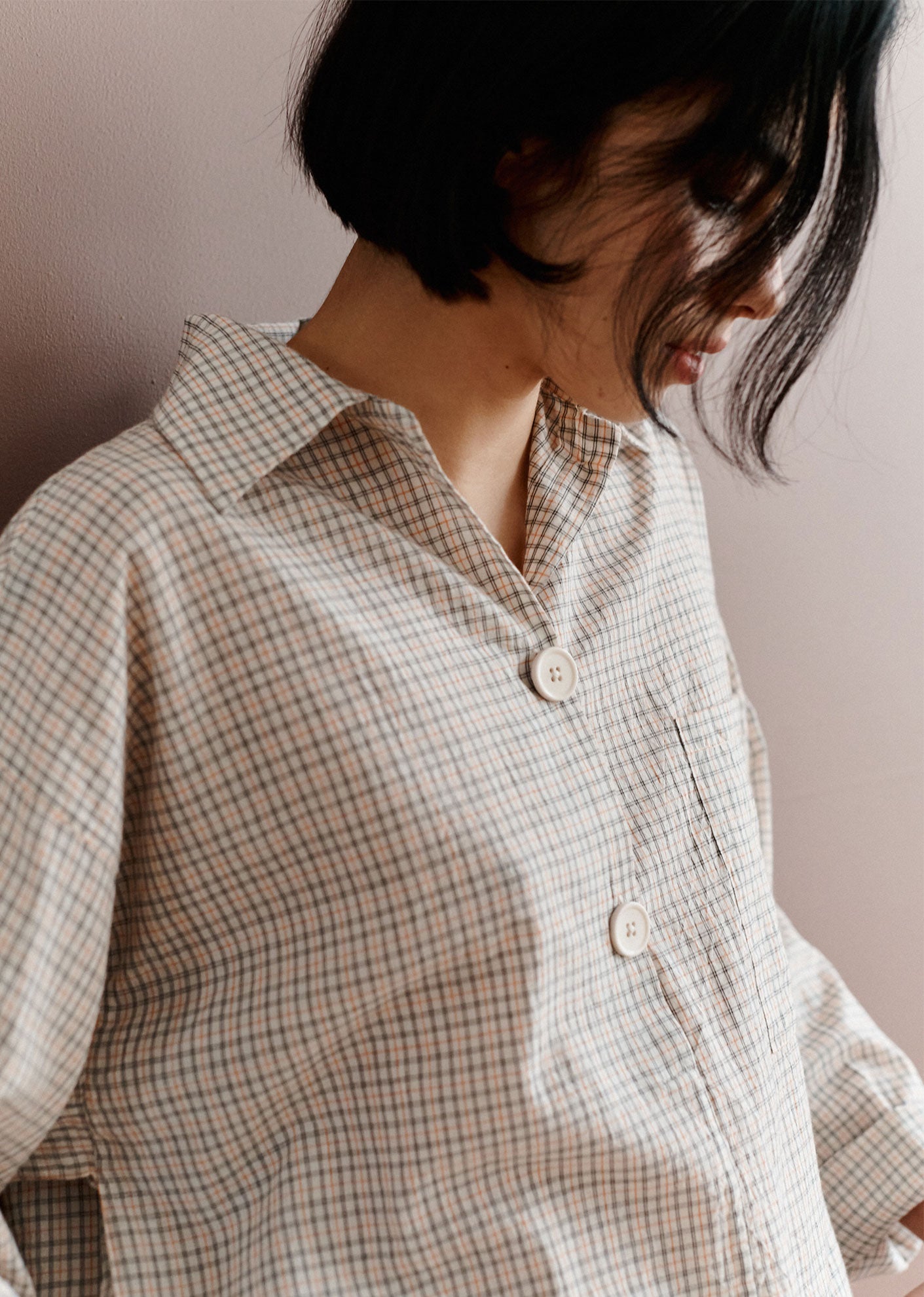 SS23---COTTON-SHIRT-ORANGE-CHECK