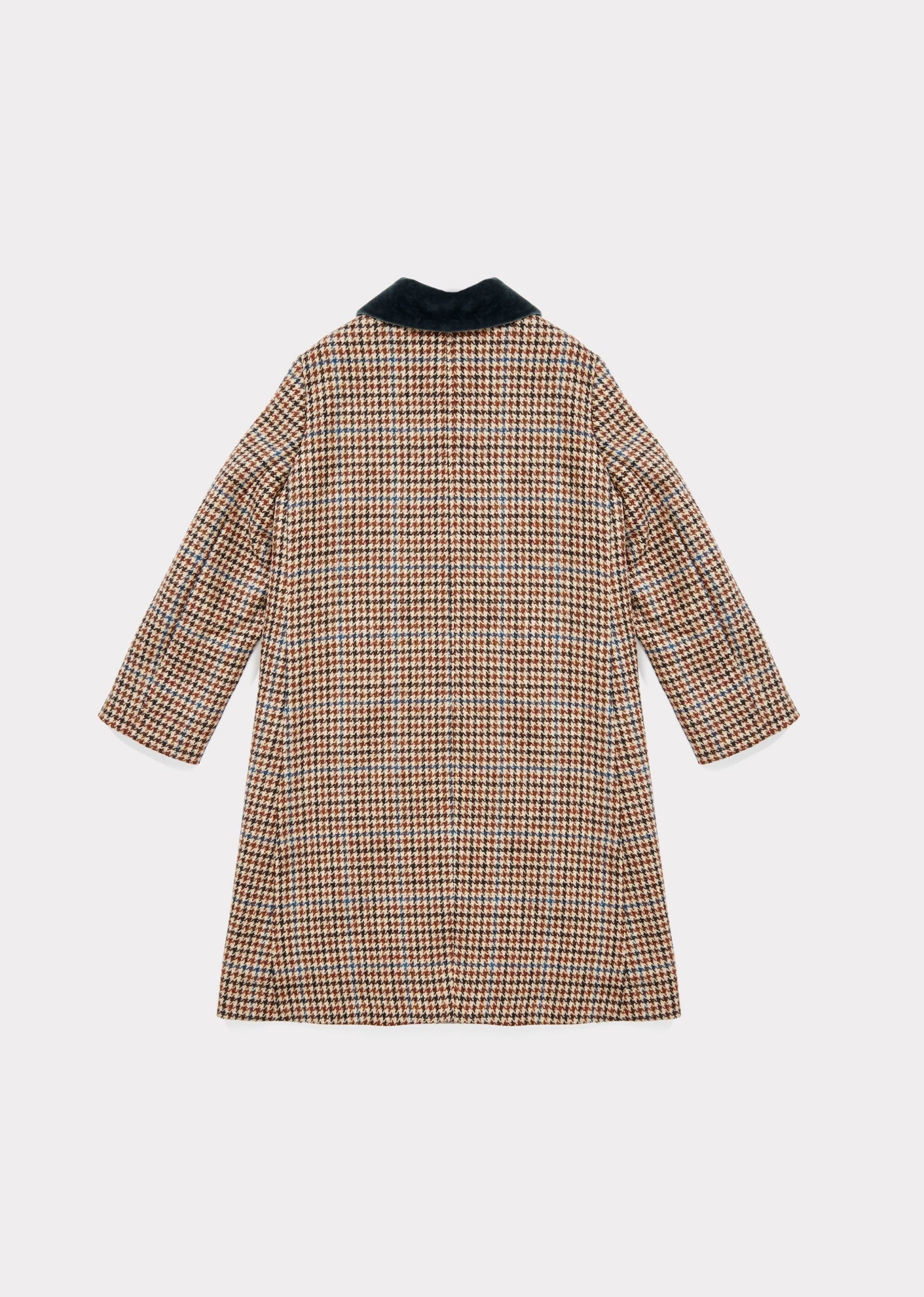 BEAR COAT - BEIGE WOOL CHECK