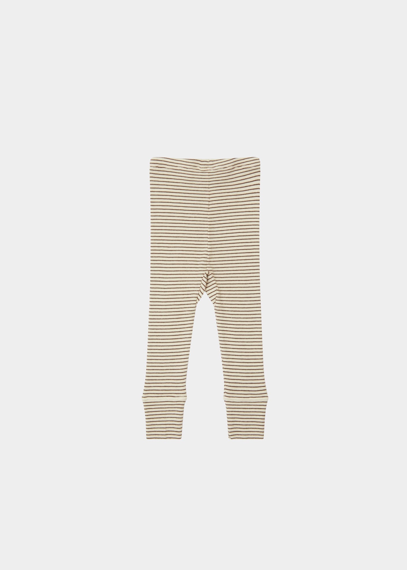 JUDD BABY LEGGINGS - CREAM/CHOCOLATE STRIPE