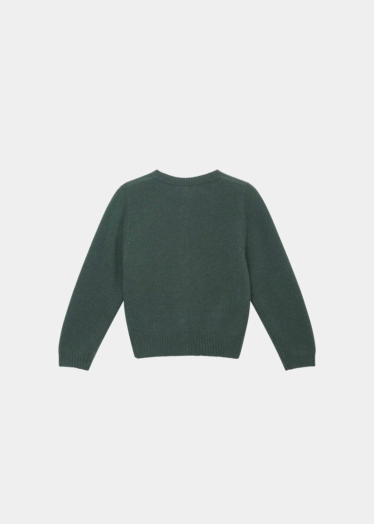 ROSA CHILDREN'S CASHMERE CARDIGAN - PINE
