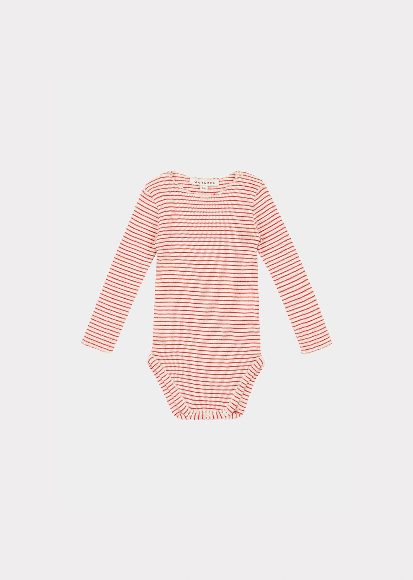 HANAU BABY ROMPER - REDCURRANT/CREAM