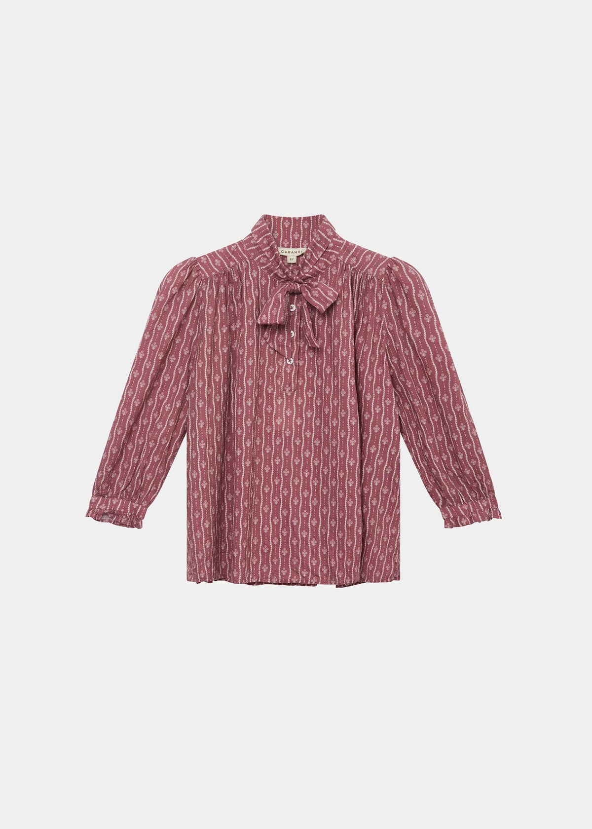 FOLSOM BLOUSE - TRELLIS PRINT