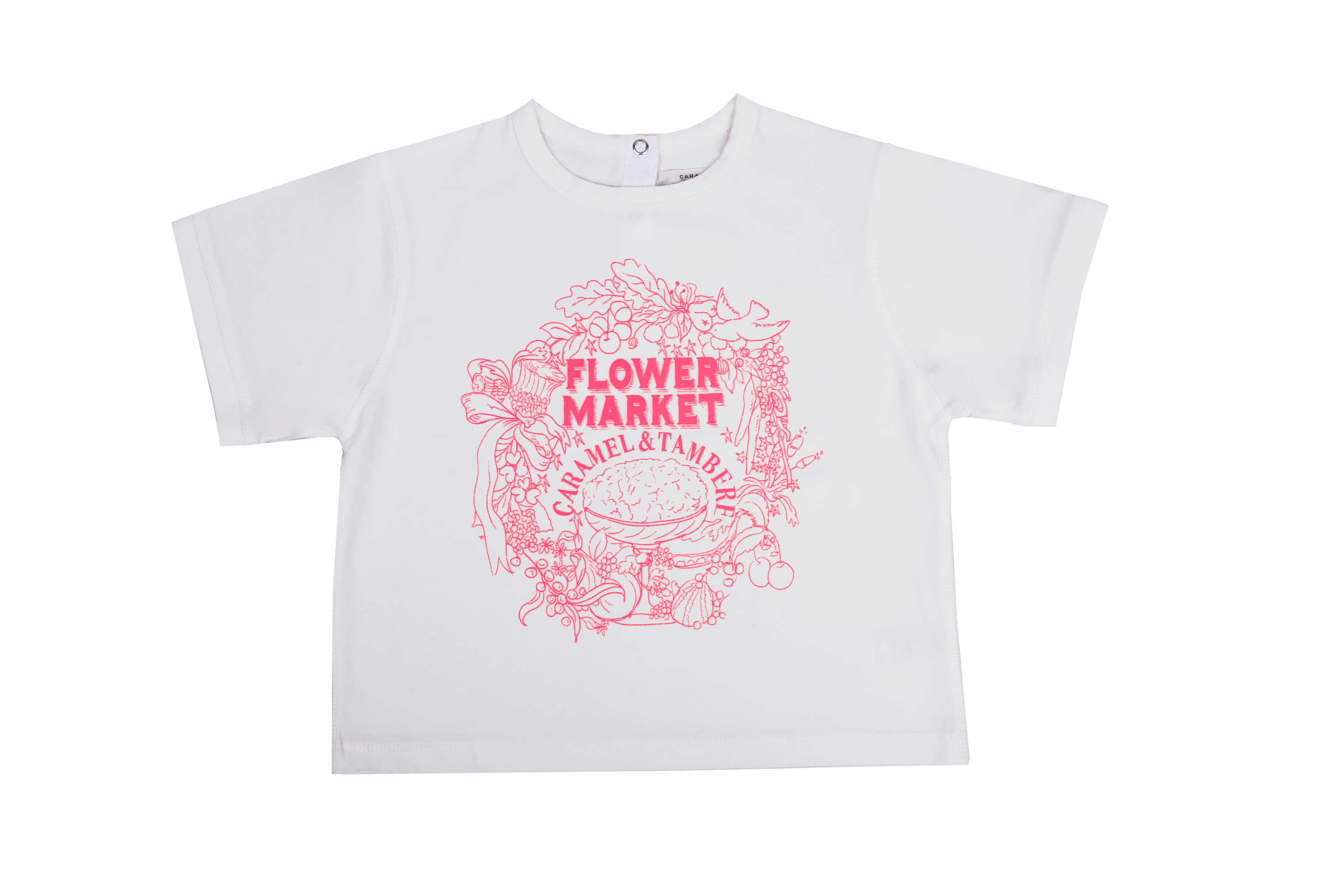 SS24 CARAMEL X TAMBERE 'FLOWER MARKET' T-SHIRT - OFF WHITE