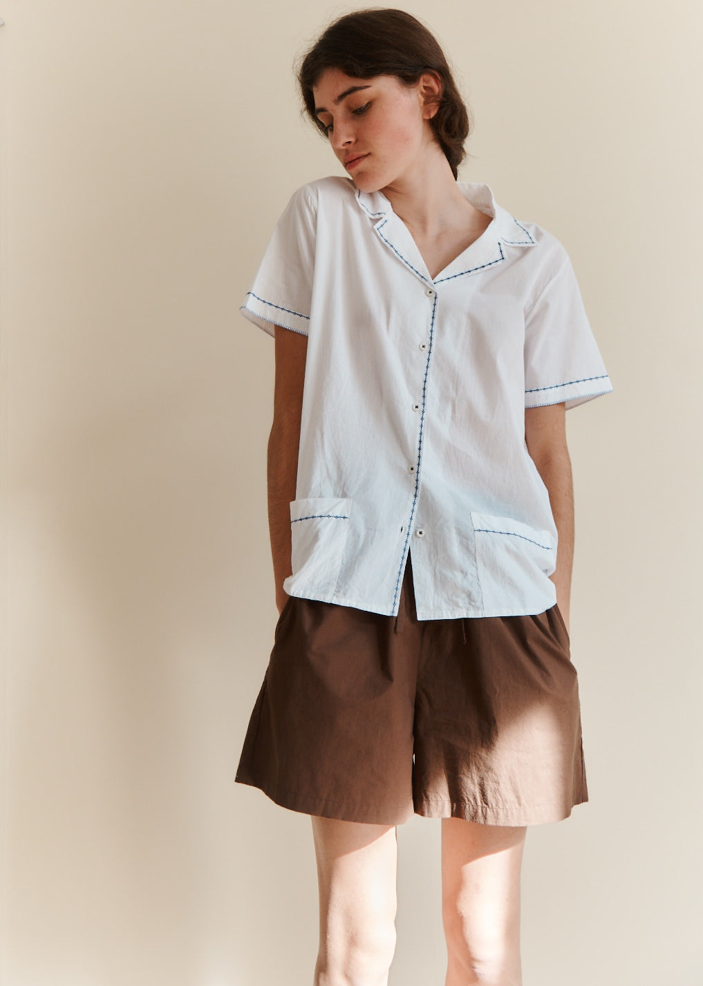 WOMAN TENNIS SHORTS - BROWN