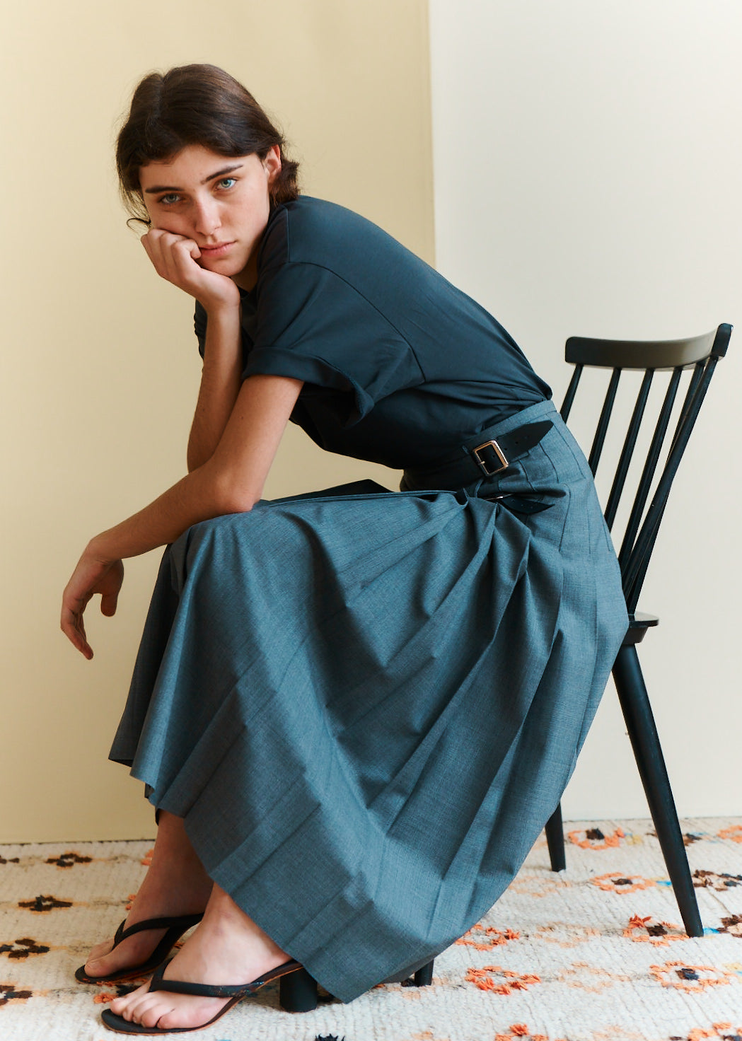 WOMEN'S WOOL KILT - GREY
