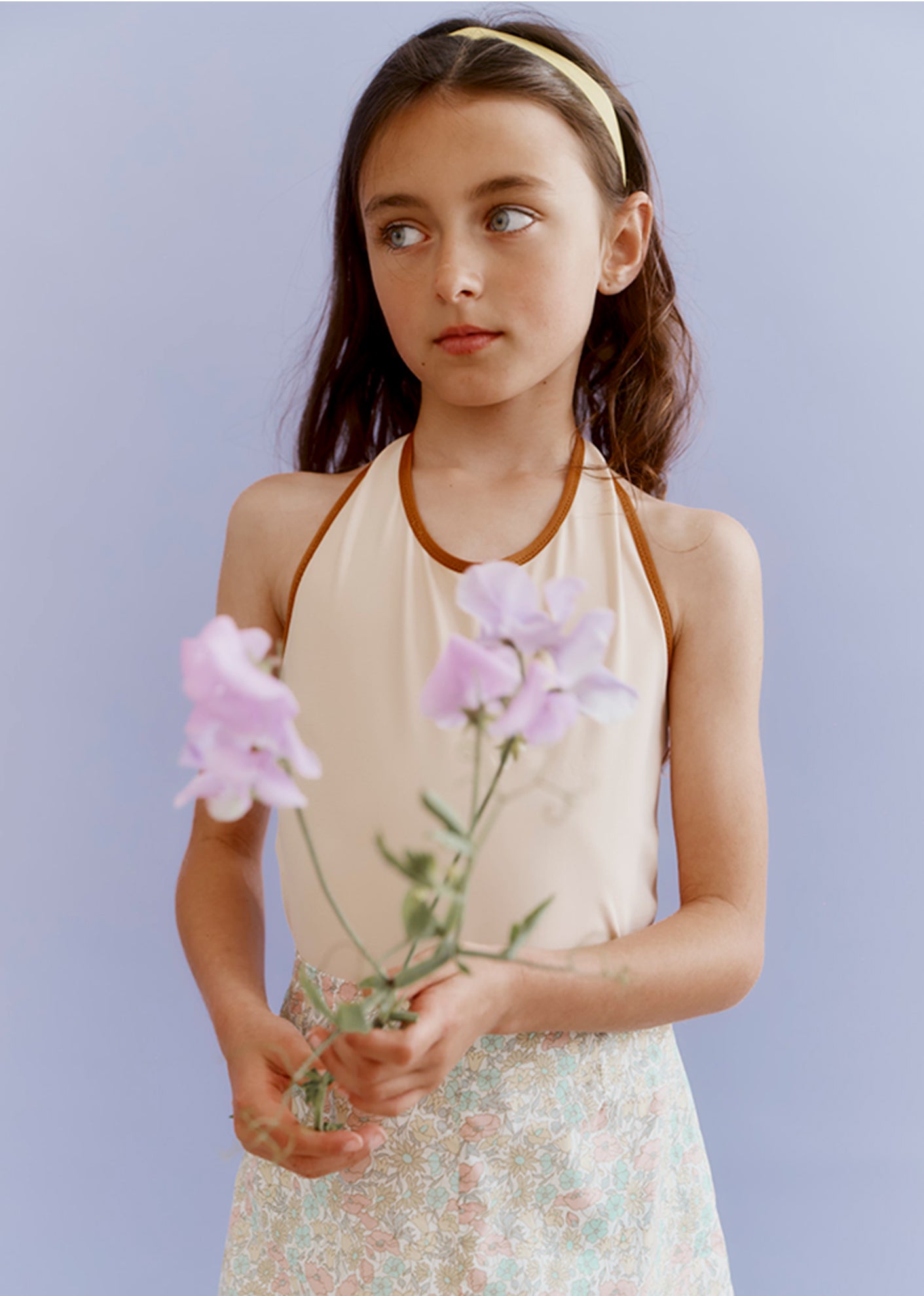 MAYA GIRL'S SWIMSUIT - BALLET PINK