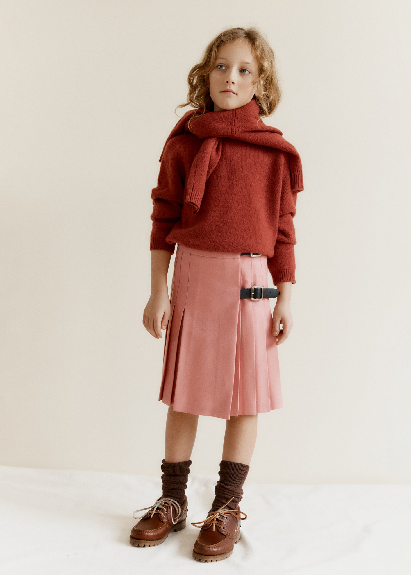 POA CHILDREN'S CASHMERE JUMPER - ROSE