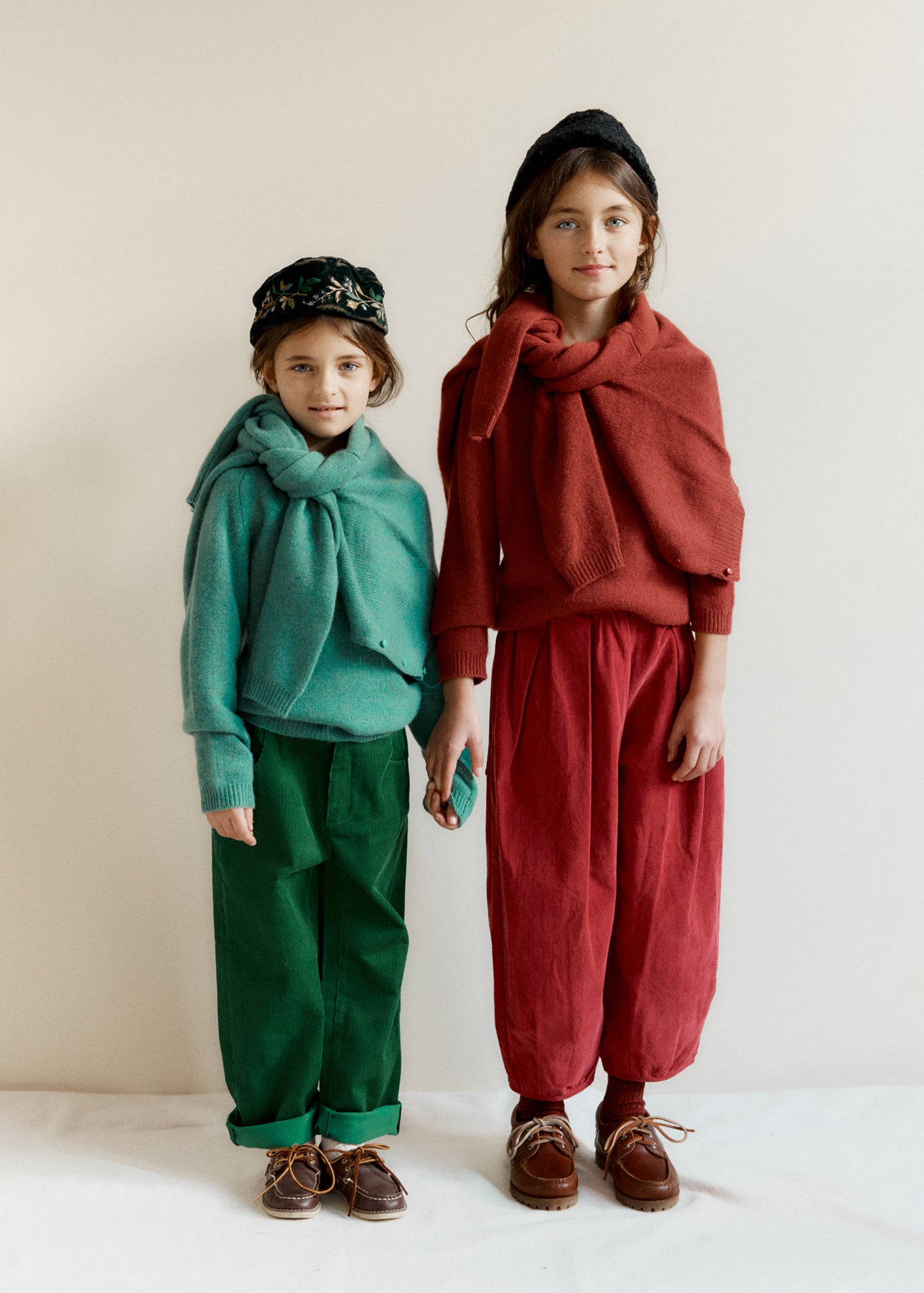ROSA CHILDREN'S CASHMERE CARDIGAN - SAGE