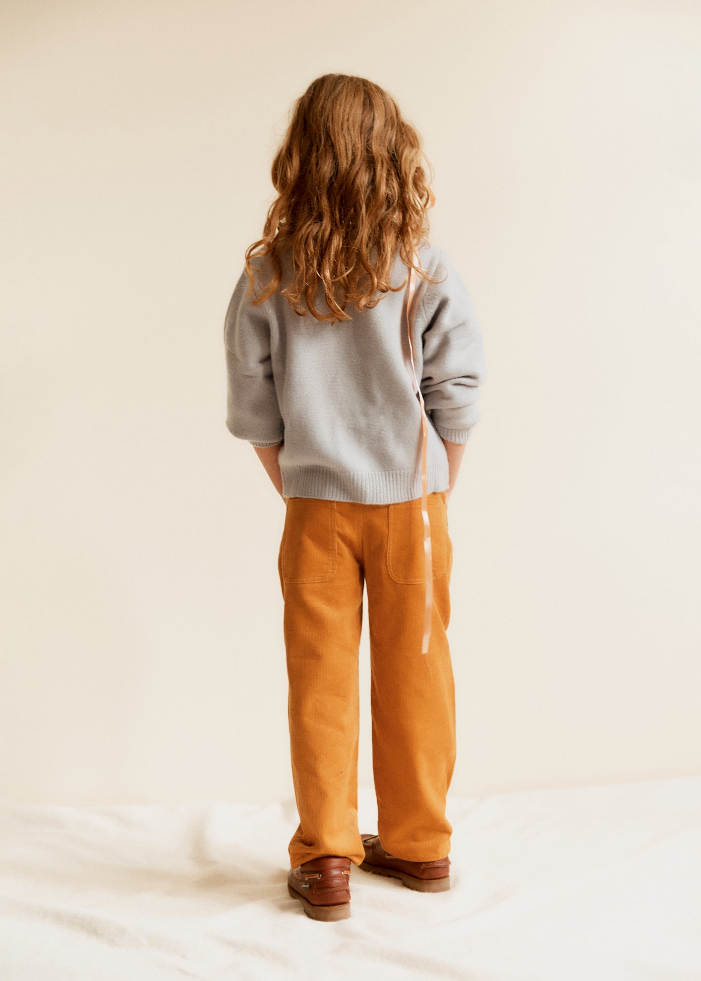 ERODIUM CHILDREN'S TROUSERS - OCHRE