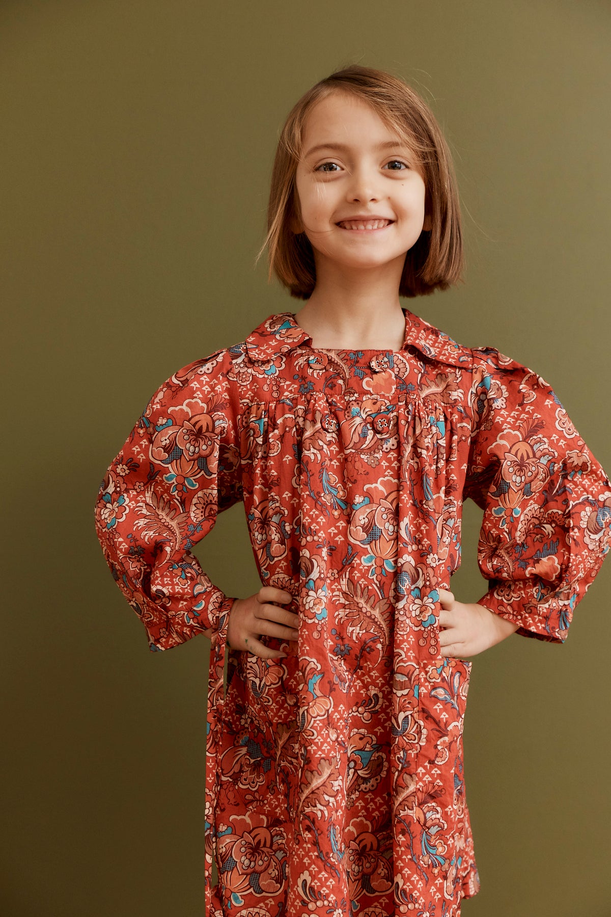 CLARA GIRL'S COTTON CORDUROY DRESS - LIBERTY WEAVERS WONDER