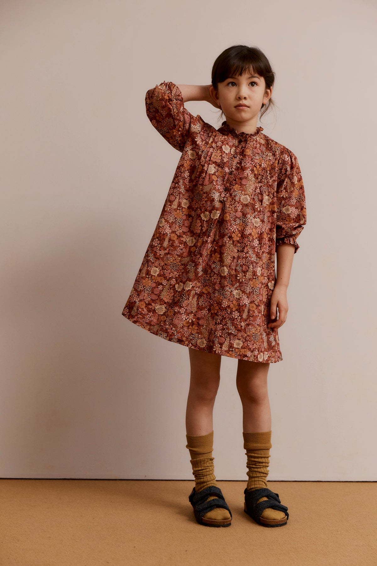 PTELEA GIRL'S COTTON CORDUROY DRESS - LIBERTY CIARA