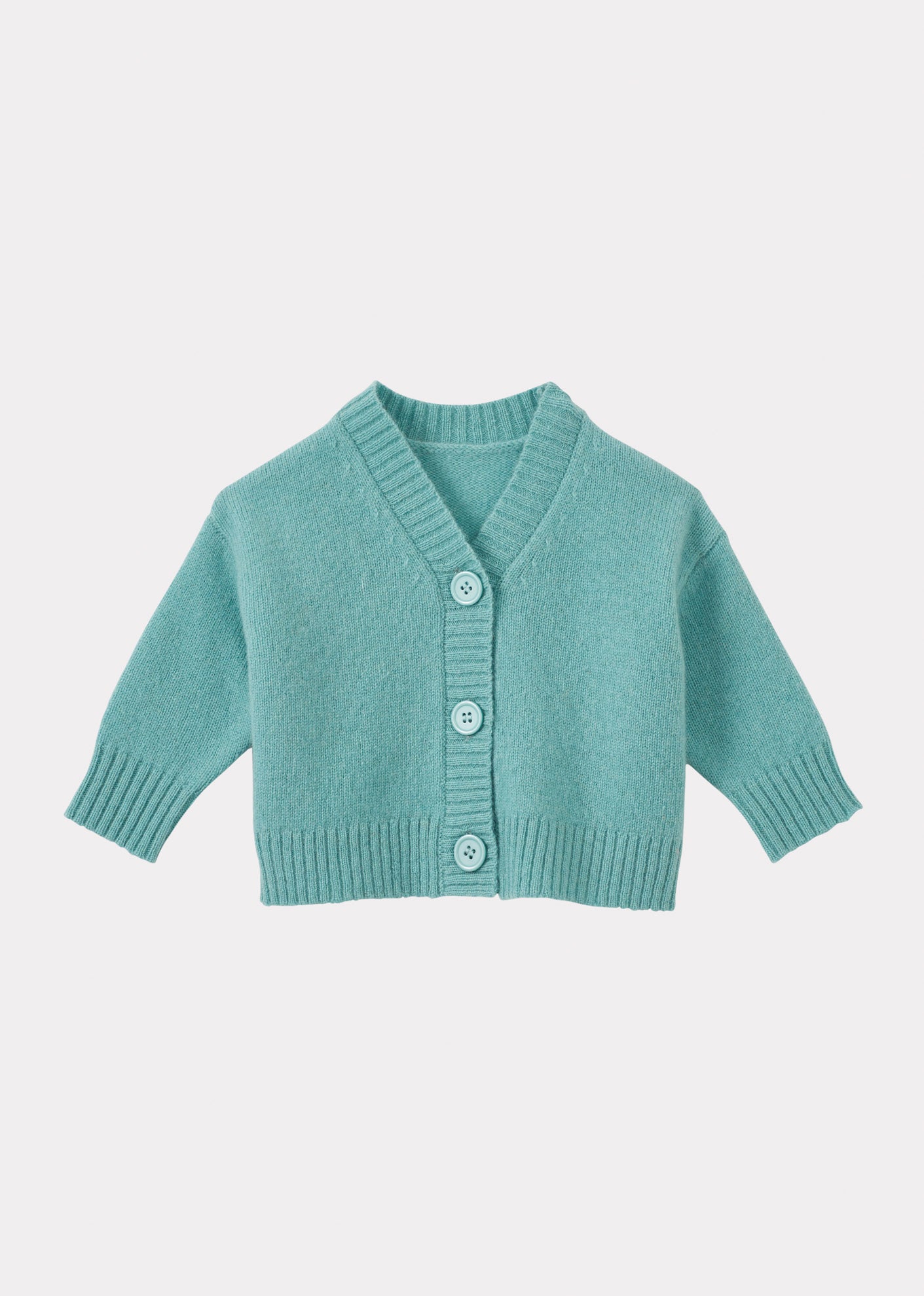 COPPER PARTY BABY CARDIGAN - LAGOON