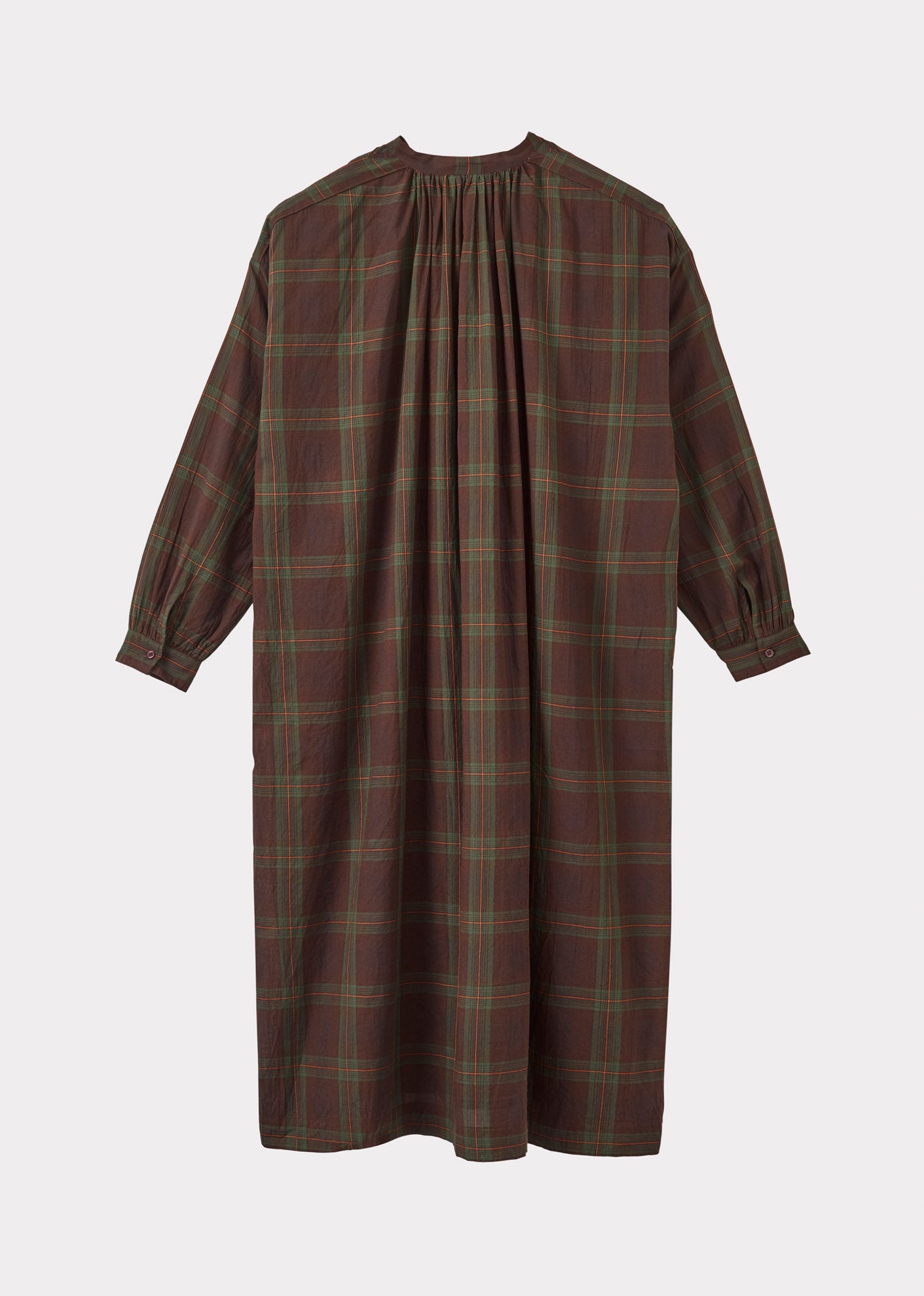 YEW WOMEN'S DRESS - BROWN/GREEN/TARTAN
