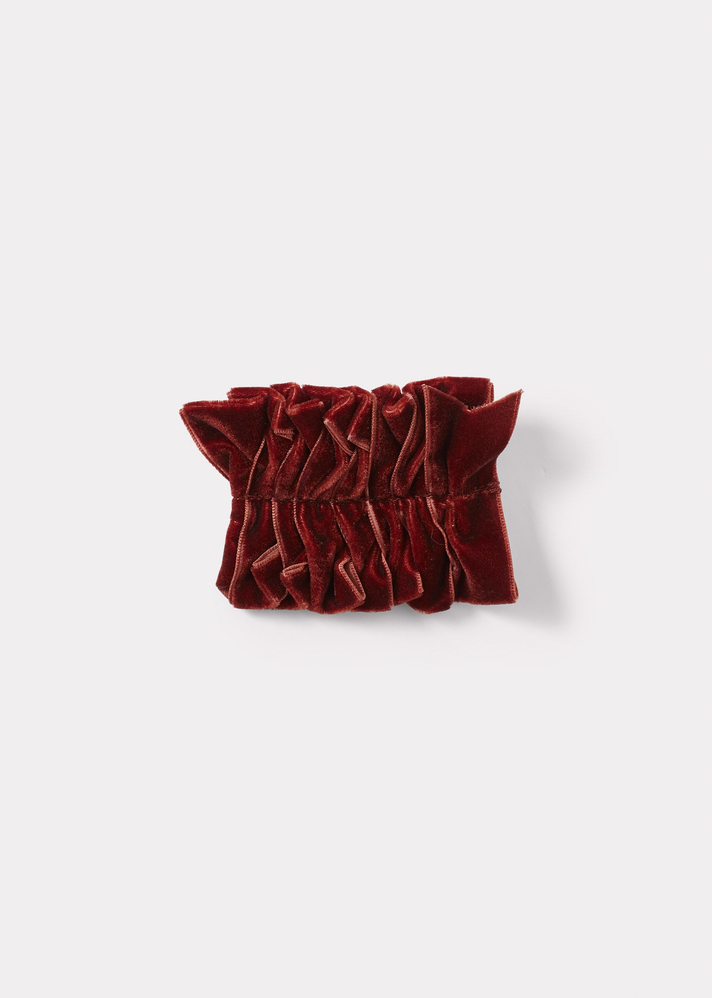 VINTAGE VELVET PARTY HAIRCLIP - CHOCOLATE
