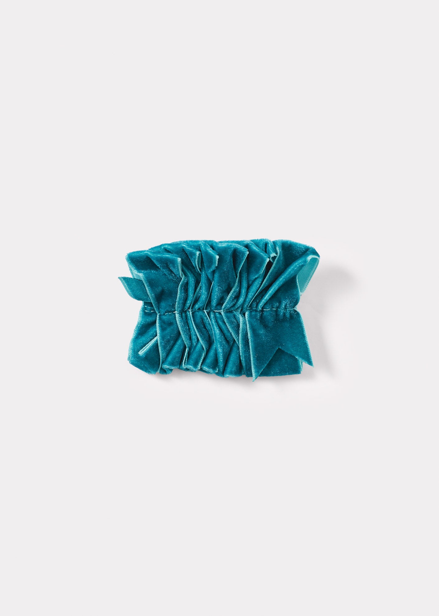 VINTAGE VELVET PARTY HAIRCLIP - TEAL