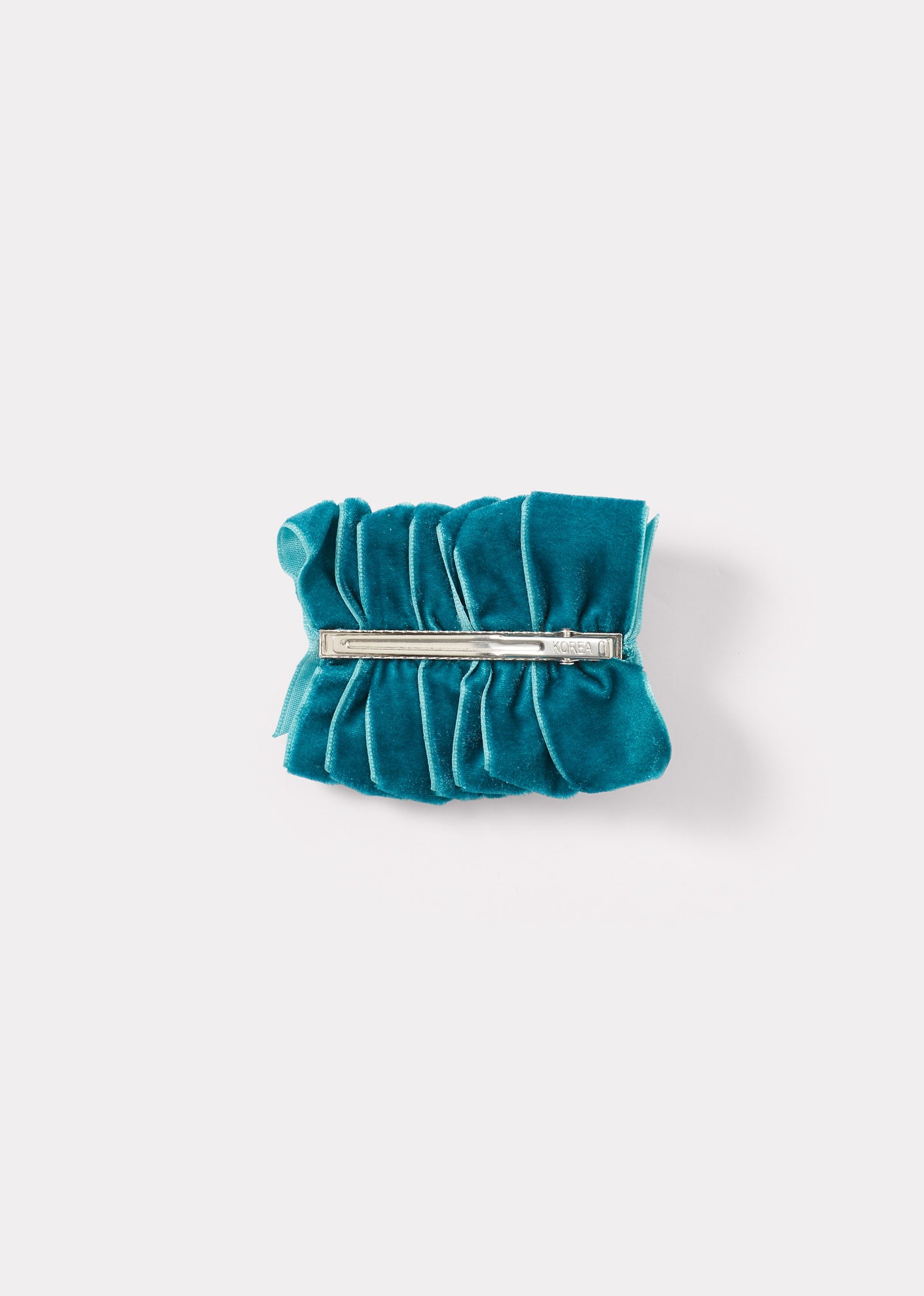 VINTAGE VELVET PARTY HAIRCLIP-AW23 - TEAL
