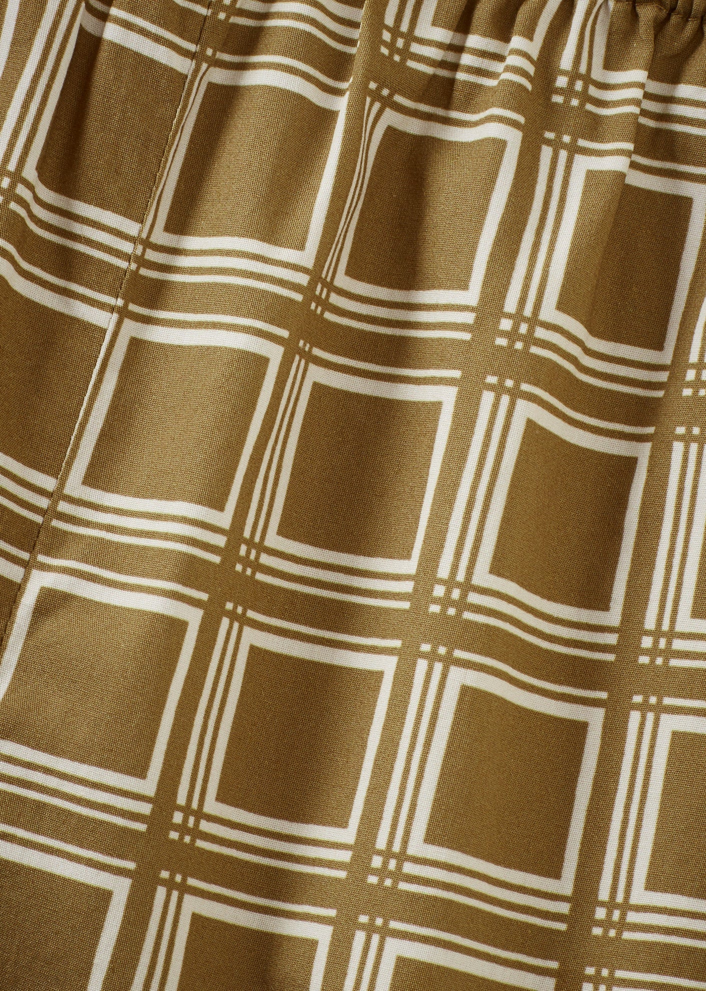 LINUM BABY TROUSERS - BROWN GEO PRINT