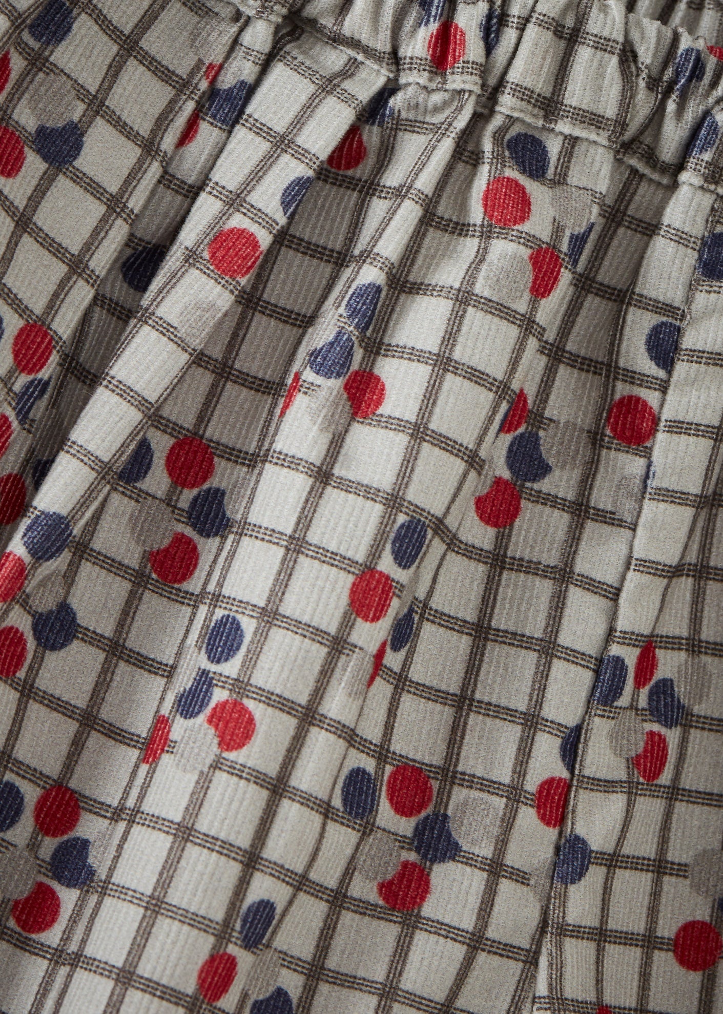 BOBBY BABY COTTON CORDUROY TROUSER - DOTTY CHECK