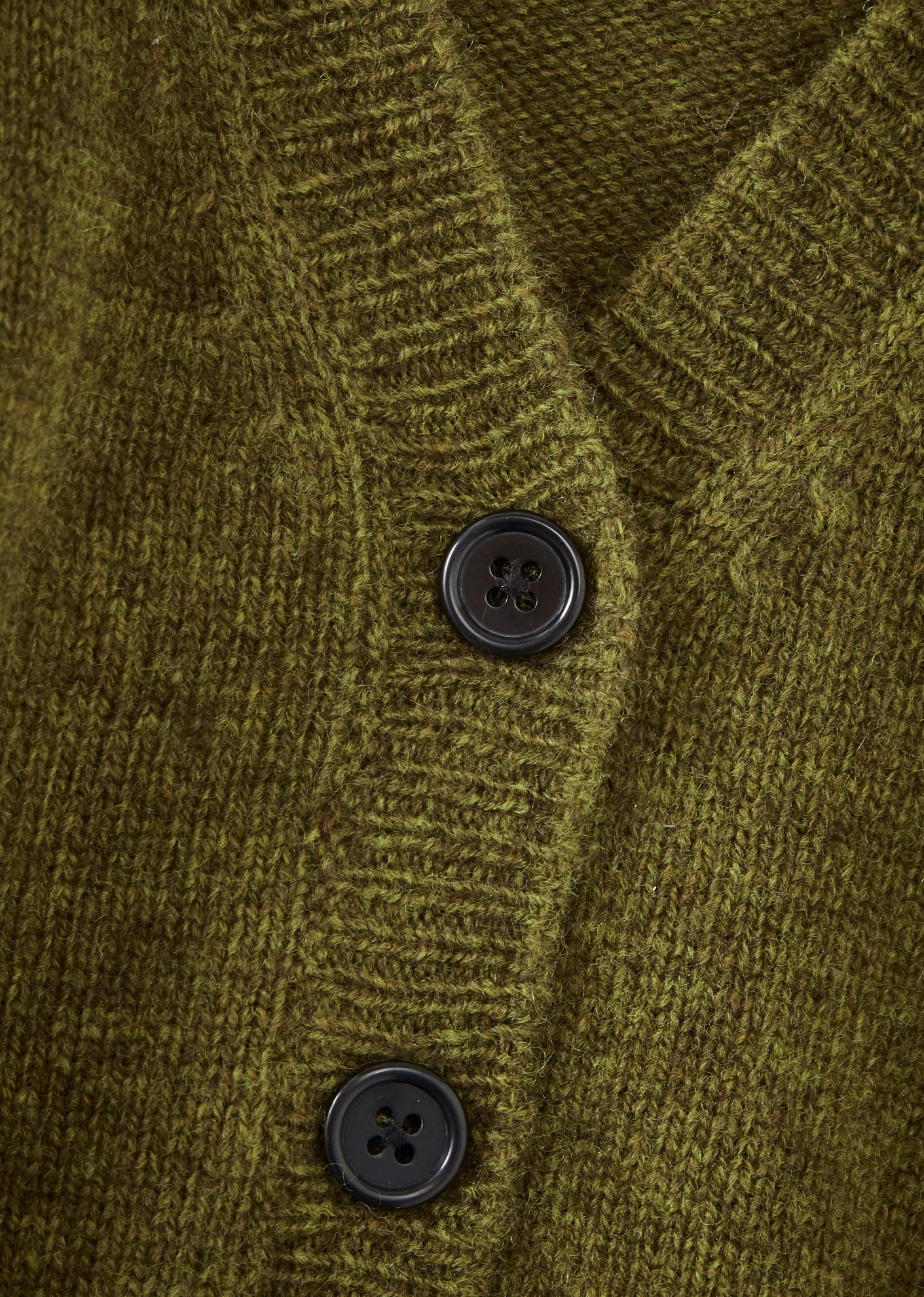 COPPER BABY WOOL MIX CARDIGAN - OLIVE