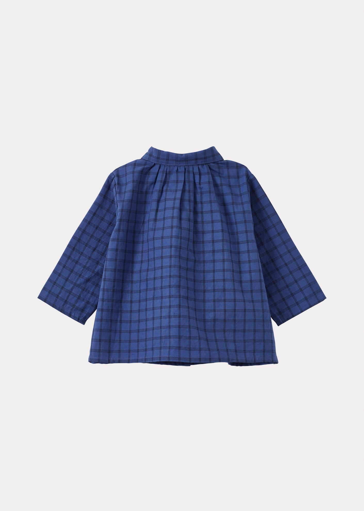 ALOE BABY SHIRT - DENIM BLUE CHECK