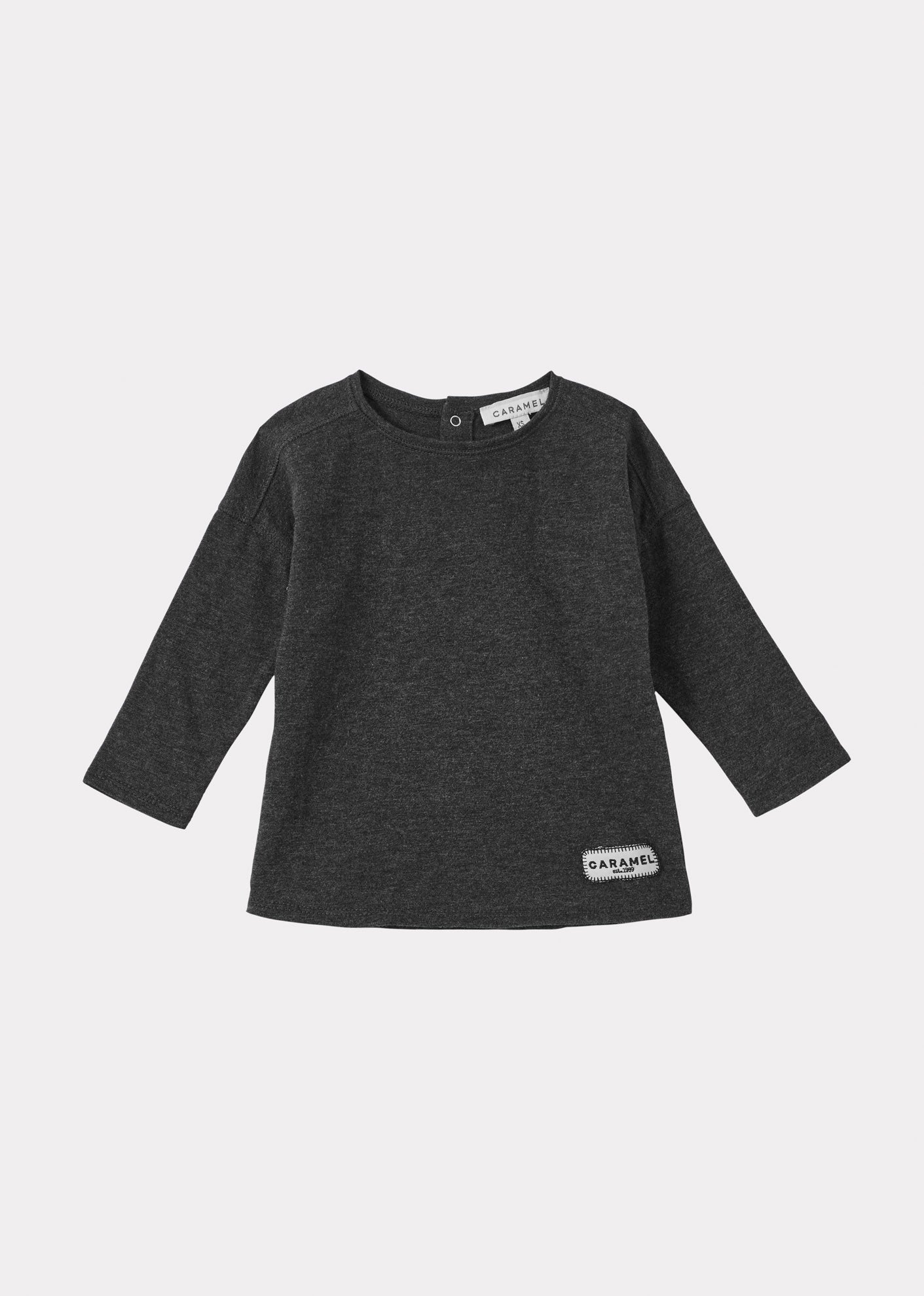 CARLISLE BABY COTTON T-SHIRT - CHARCOAL