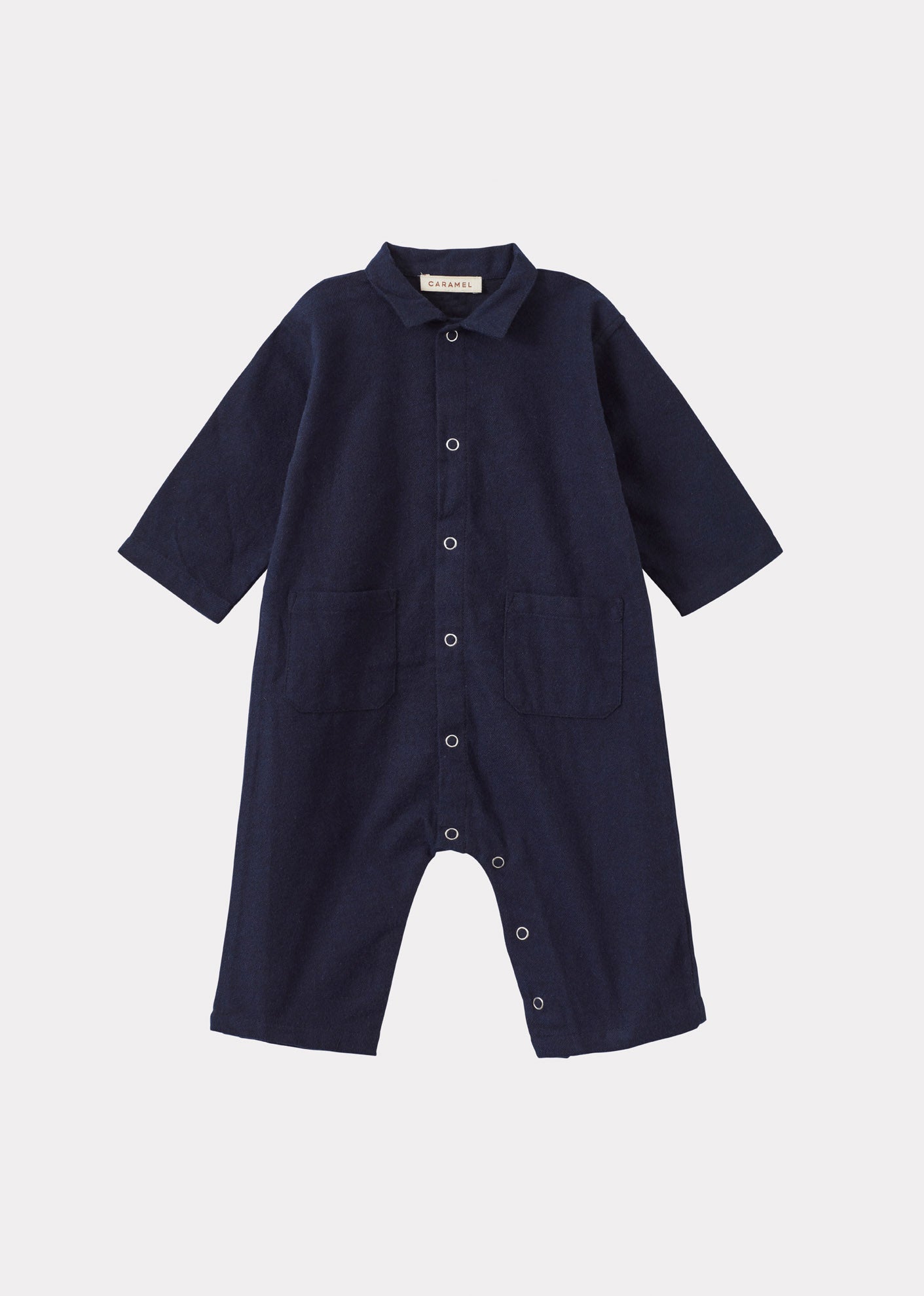 COSMOS BABY COTTON ROMPER - NAVY